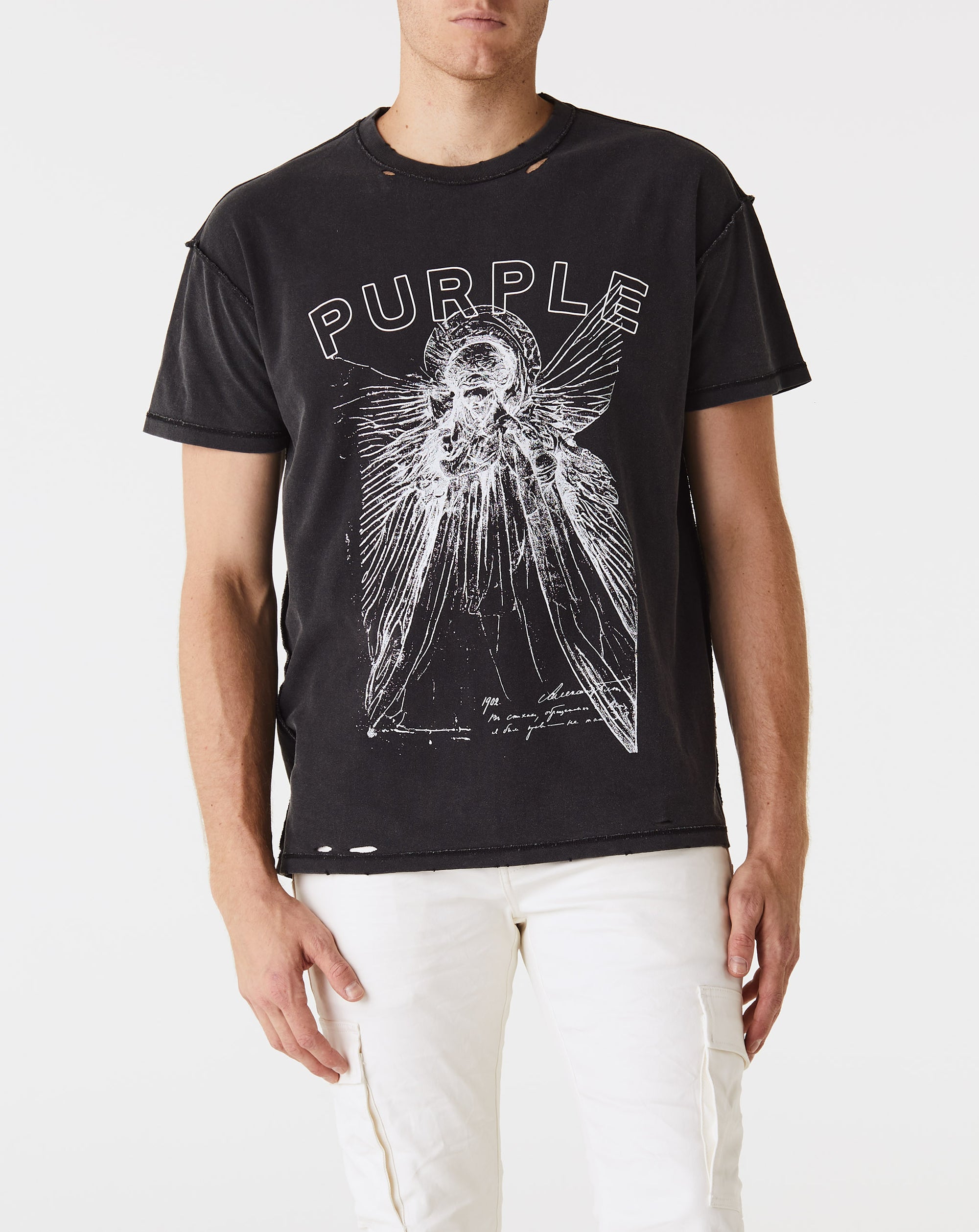 Purple Brand Textured Inside Out T-Shirt - Rule of Next Apparel