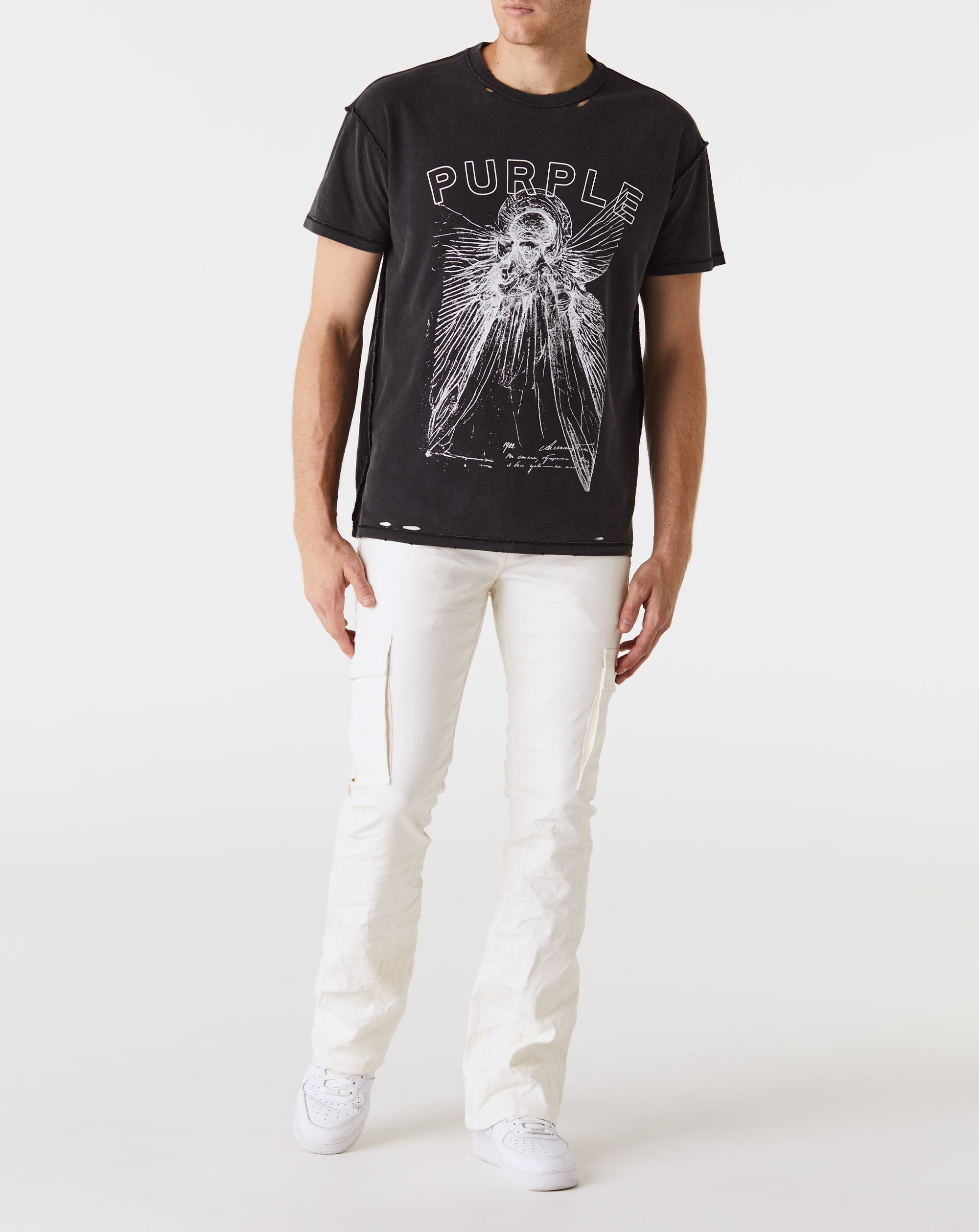 Purple Brand Textured Inside Out T-Shirt - Rule of Next Apparel