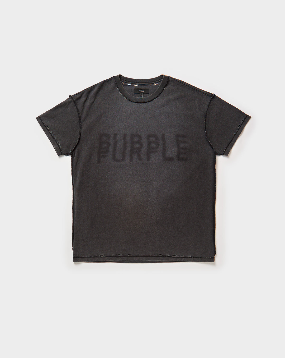 Purple Brand Textured Inside Out T-Shirt. Underground Apparel. Rule of Next Streetwear.