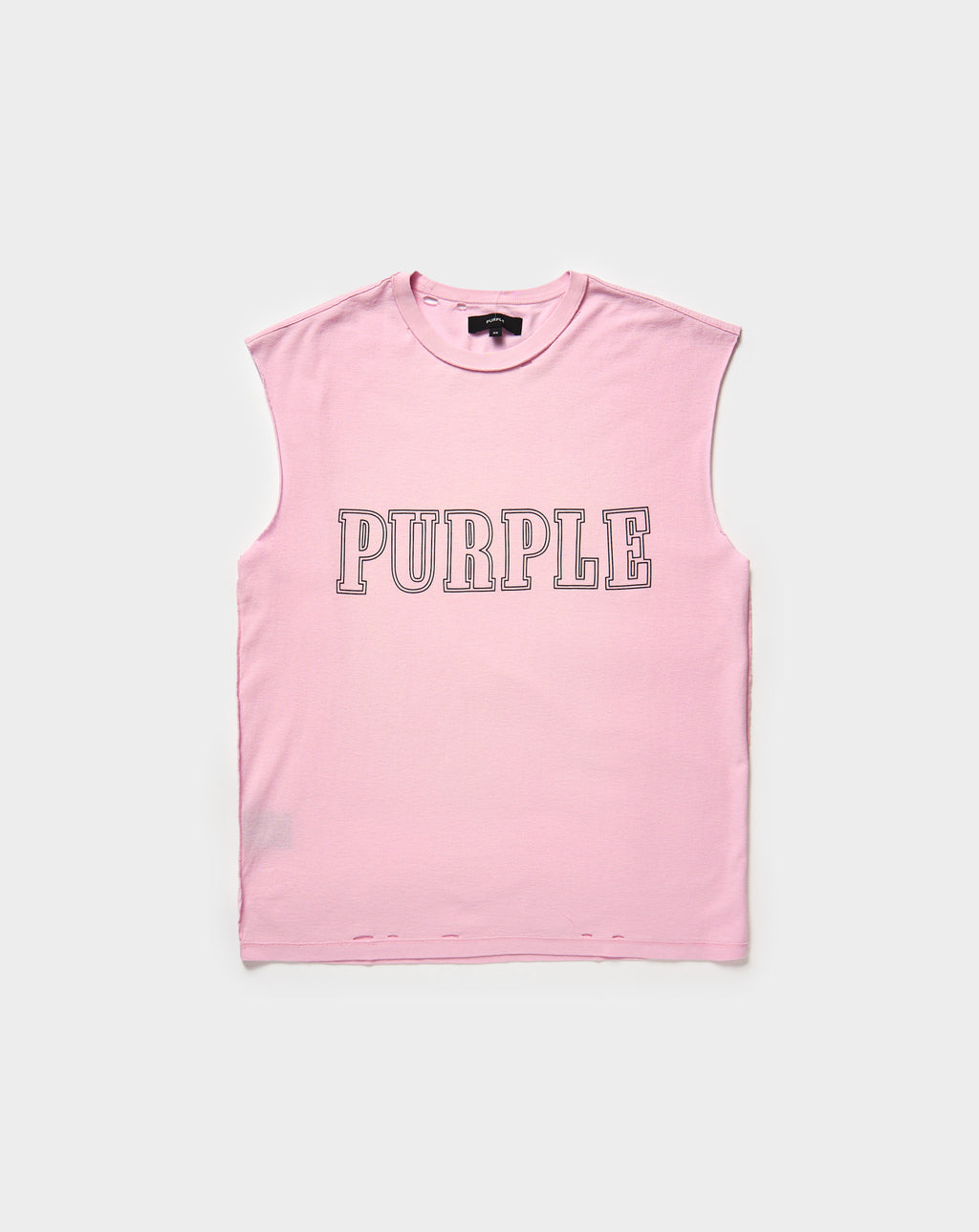 Textured Sleeveless T-Shirt