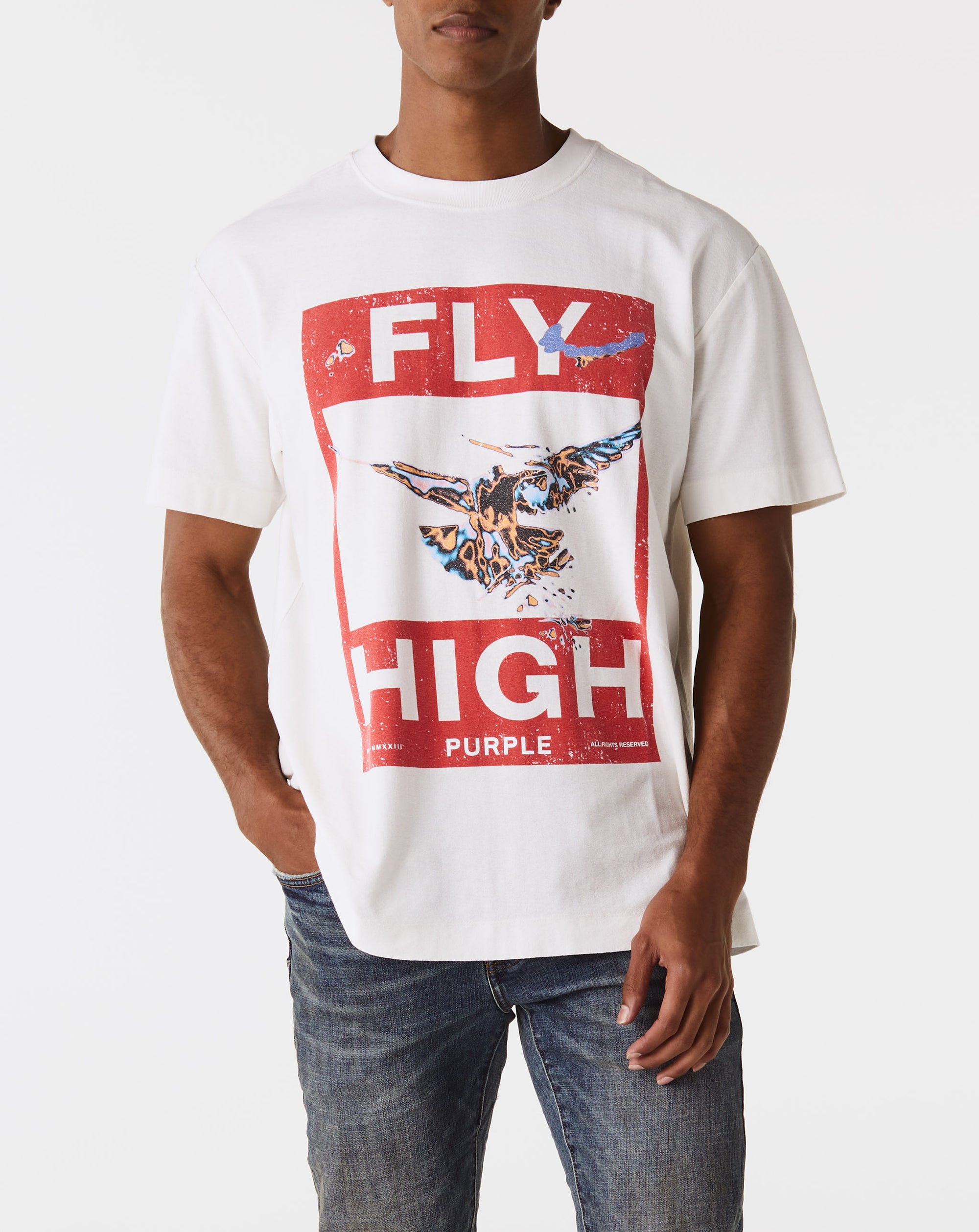 Purple Brand Textured Jersey T-Shirt - Rule of Next Apparel