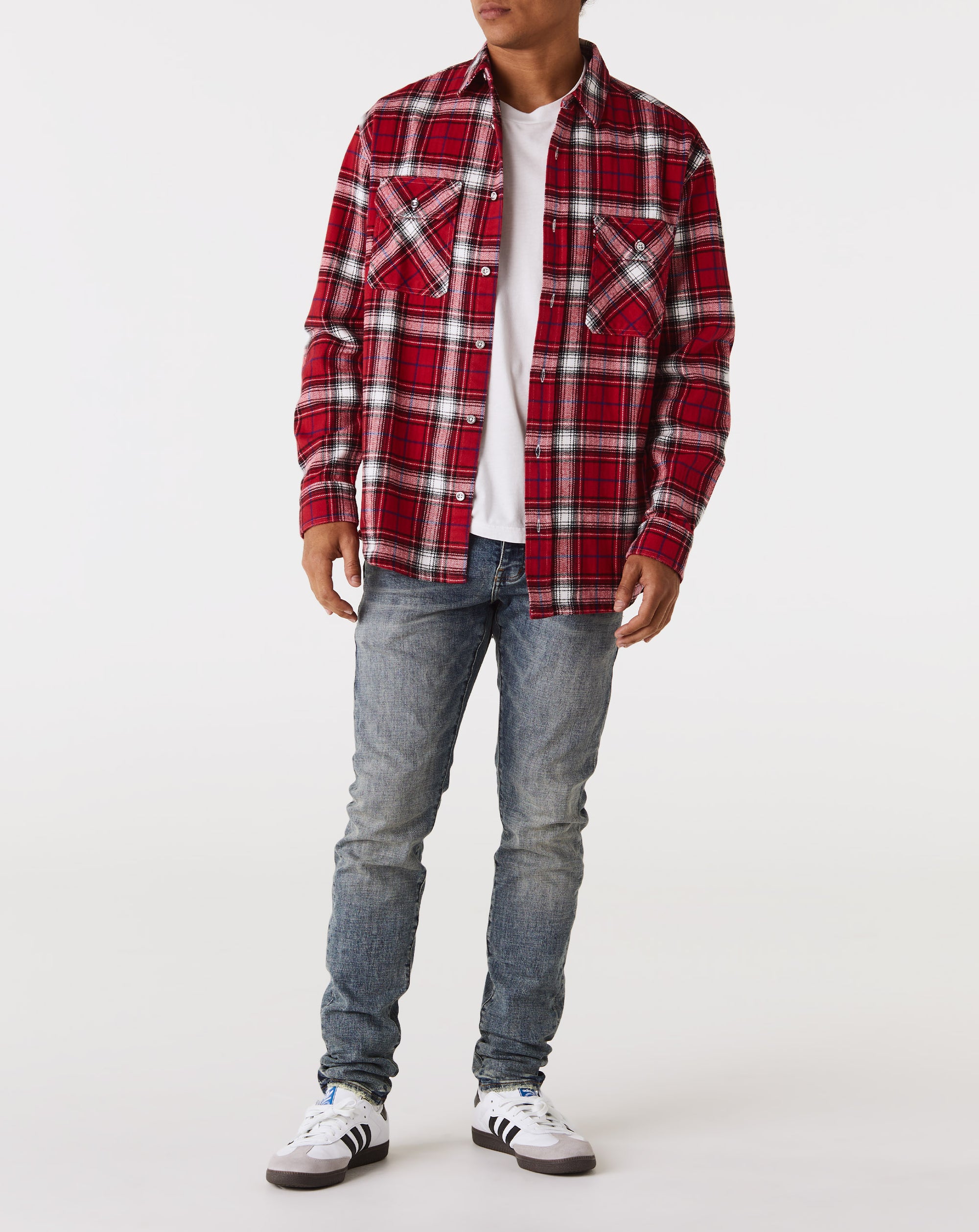 Purple Brand Plaid Flannel Shirt - Rule of Next Apparel