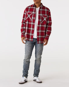 Purple Brand Plaid Flannel Shirt - Rule of Next Apparel