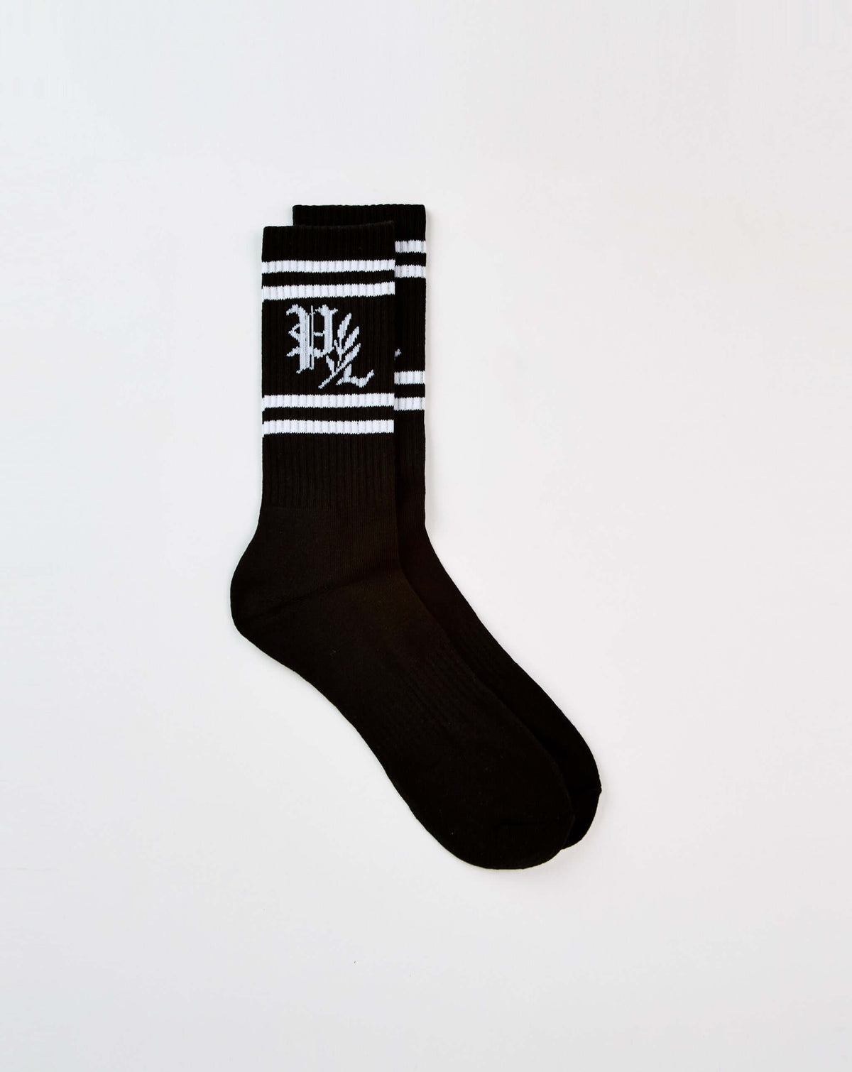 PRVT LBL Striped Socks in Black