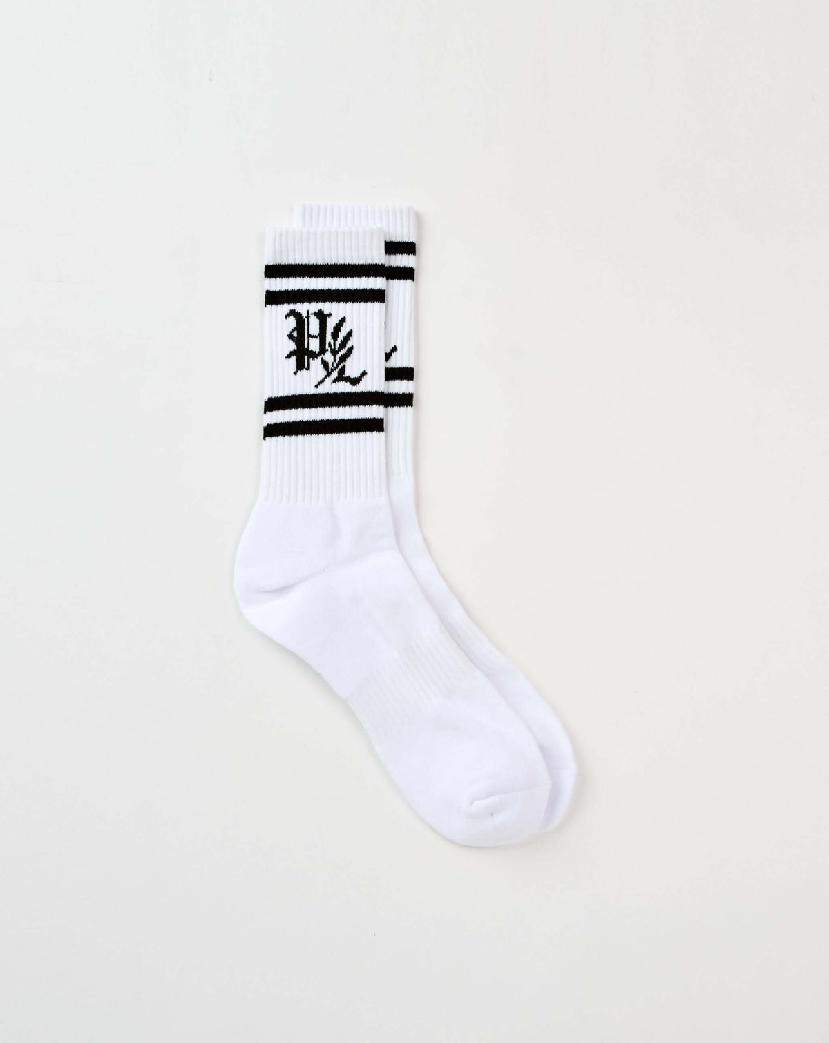PRVT LBL Striped Socks in White