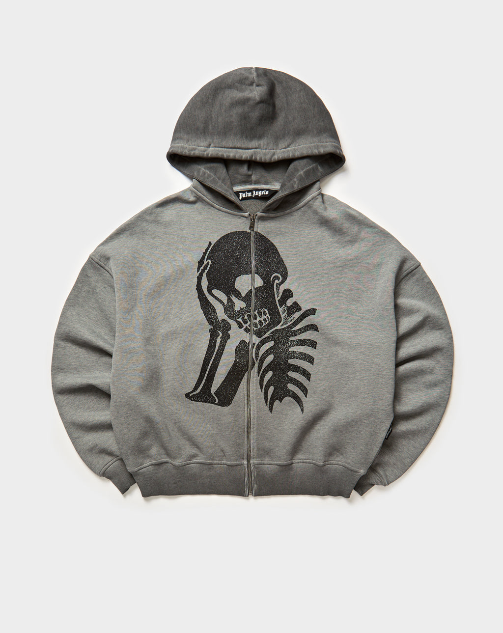 Skull Zipped Loose Hoodie