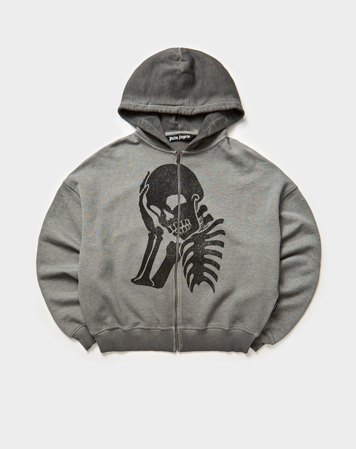 Skull Zipped Loose Hoodie