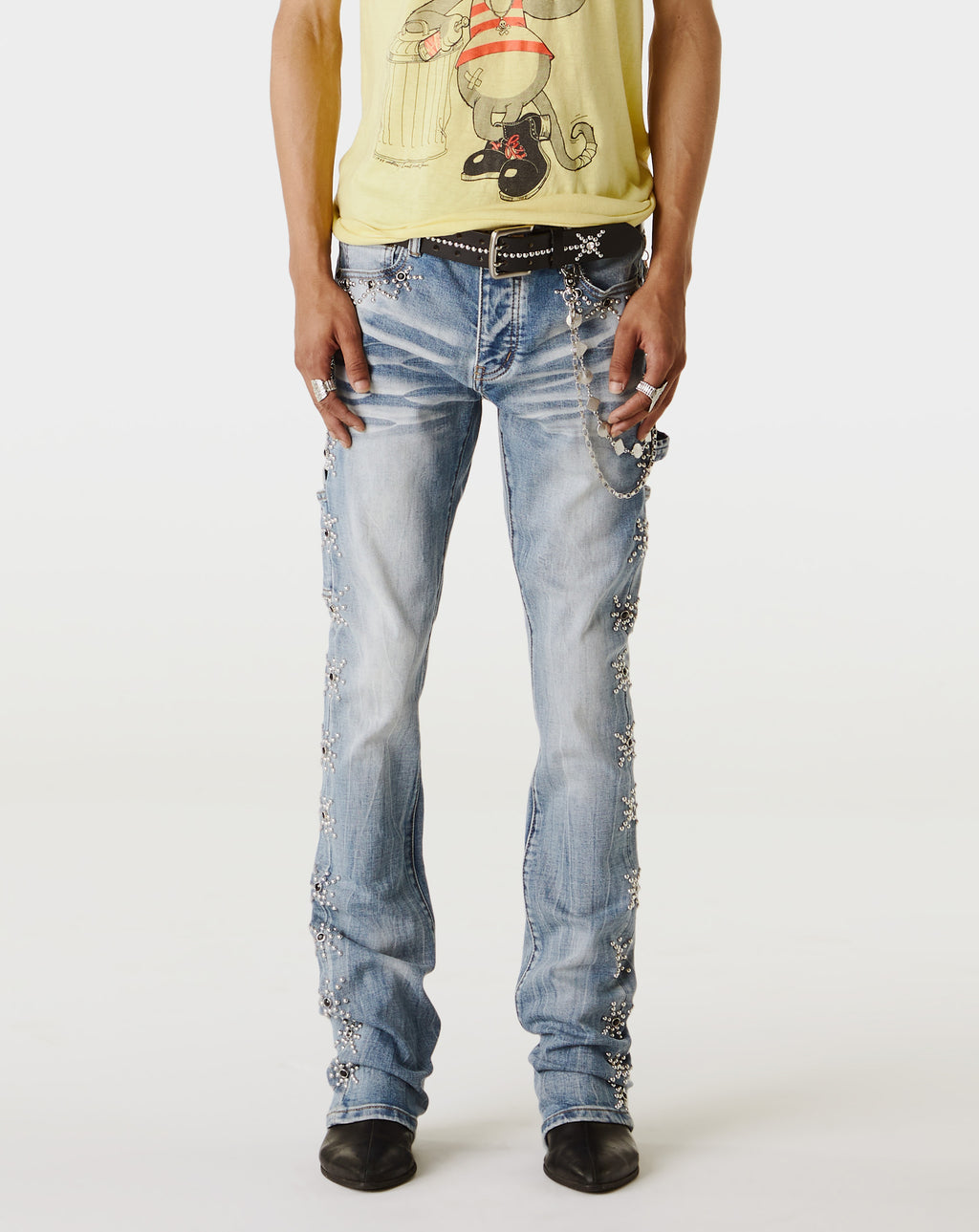 PRVT LBL Jean With Stones - Rule of Next Apparel