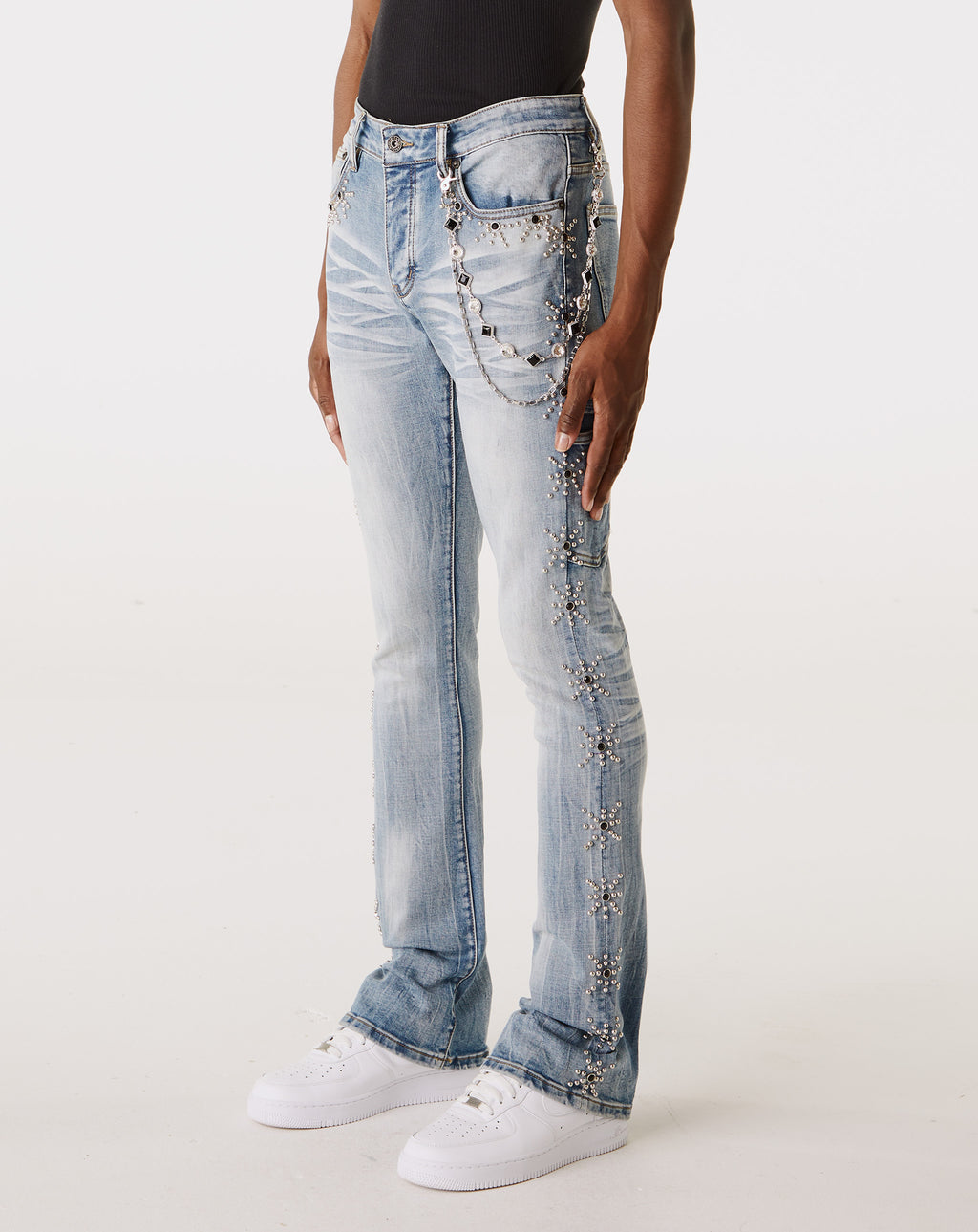 PRVT LBL Jean With Stones - Rule of Next Apparel