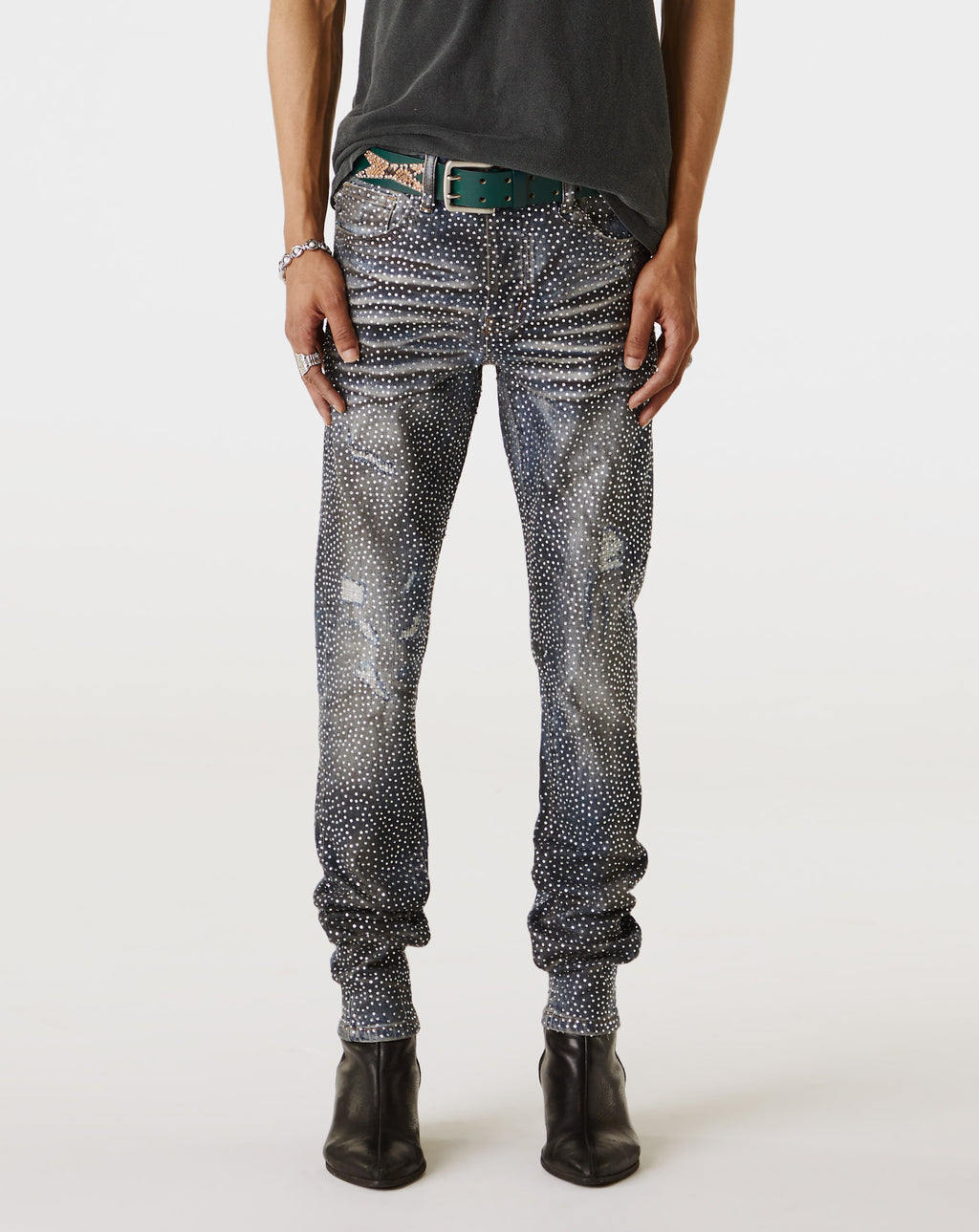 PRVT LBL Rhinestone Skinny Jean - Rule of Next Apparel