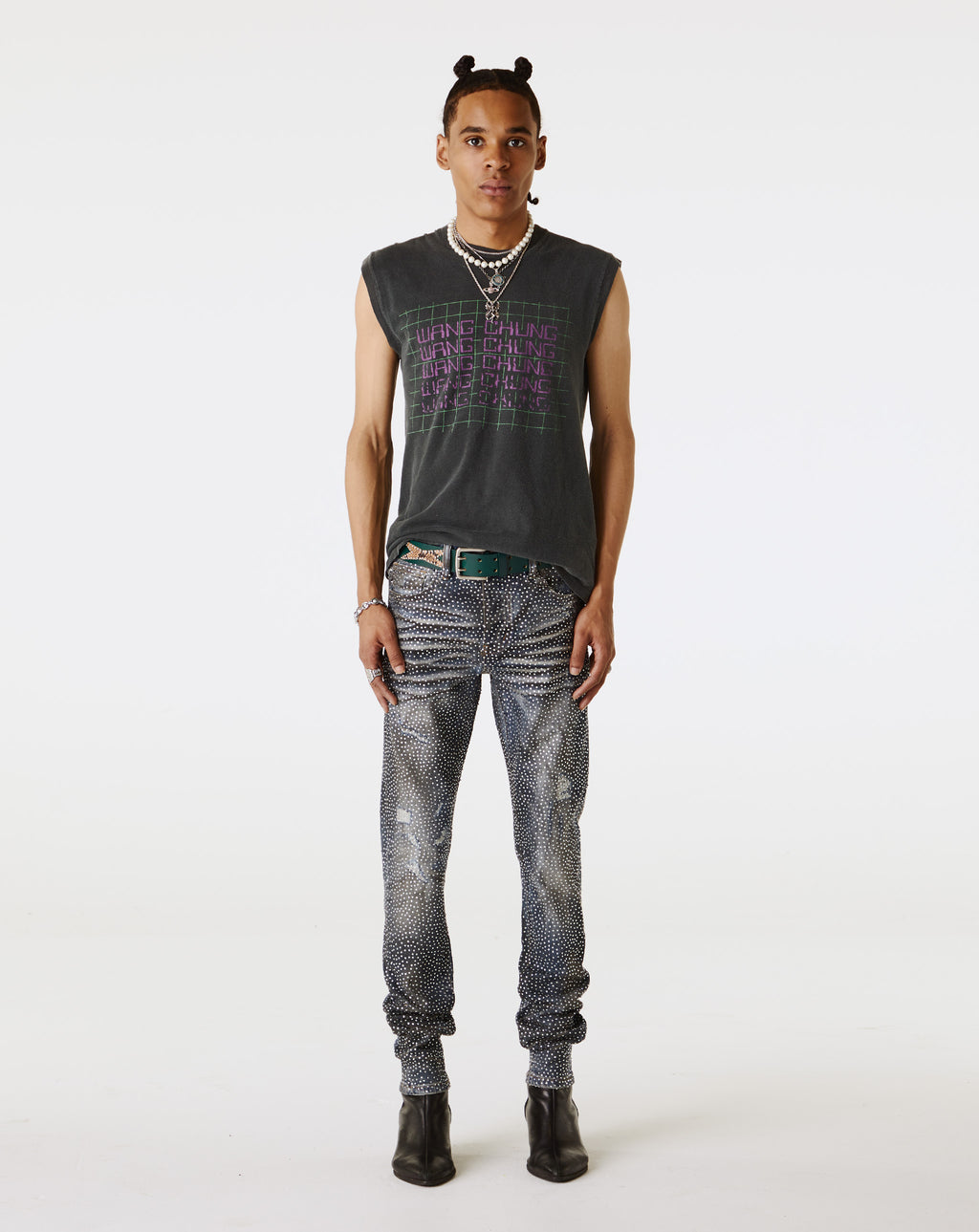 PRVT LBL Rhinestone Skinny Jean - Rule of Next Apparel