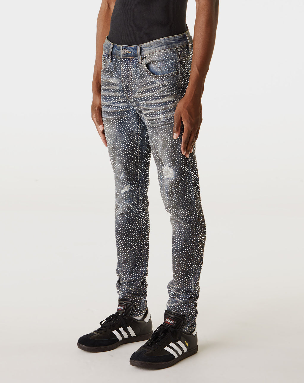 PRVT LBL Rhinestone Skinny Jean - Rule of Next Apparel