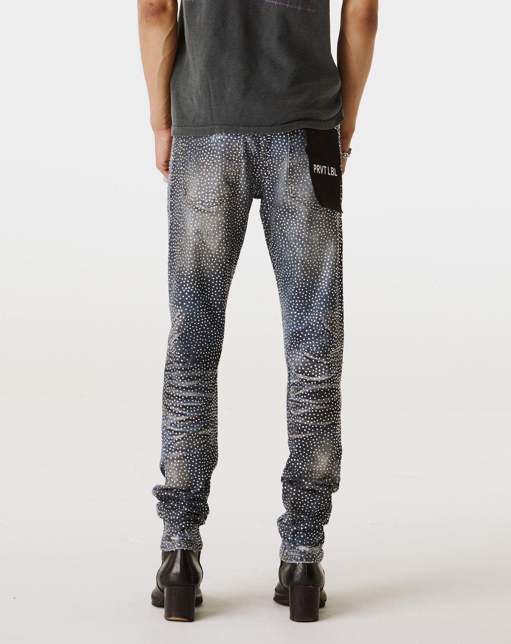 PRVT LBL Rhinestone Skinny Jean - Rule of Next Apparel