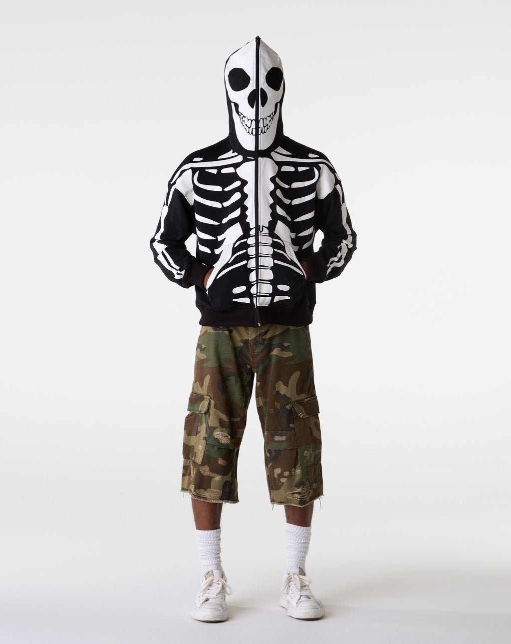 PRVT LBL Skeleton Glow Hoodie - Rule of Next Apparel