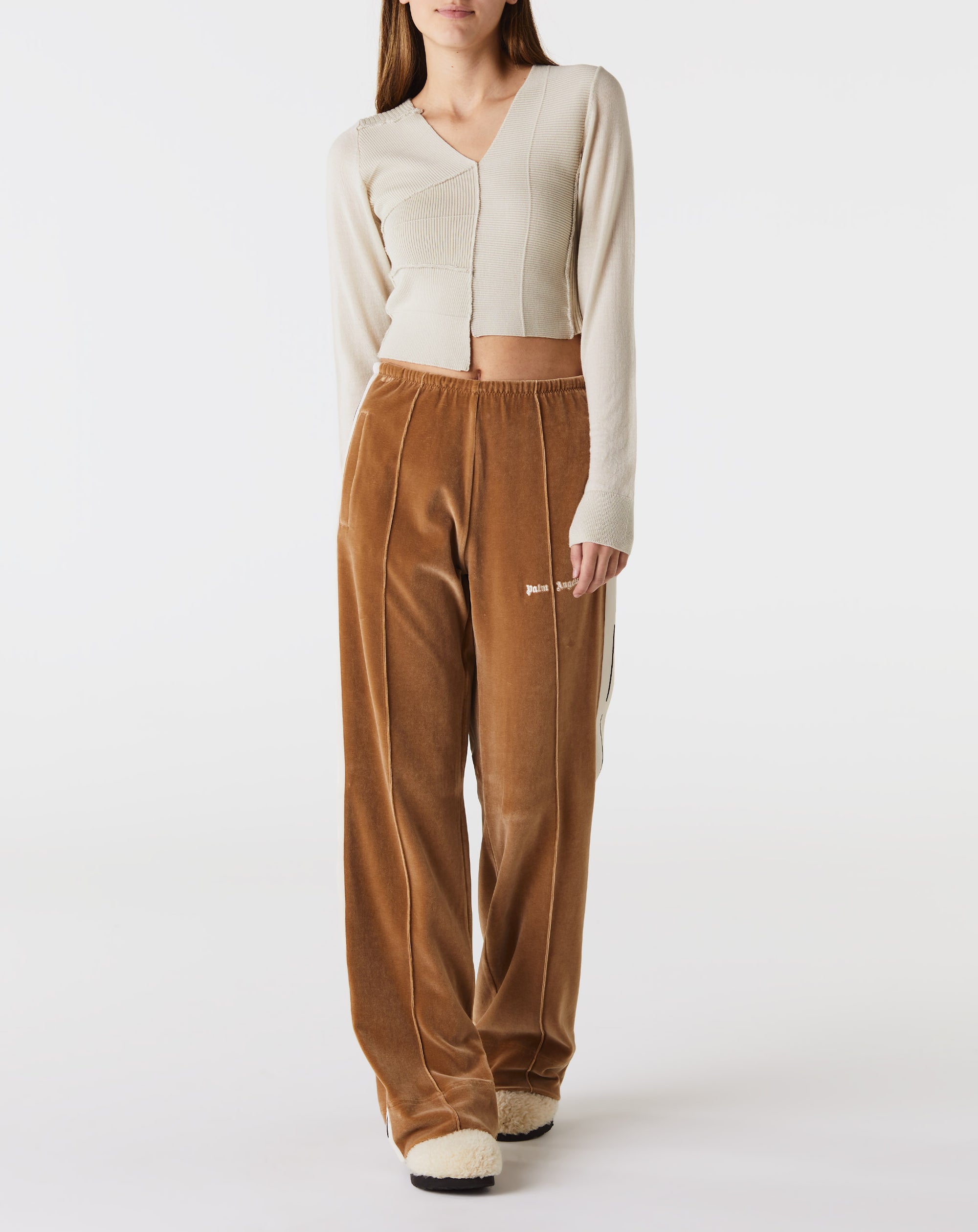 Palm Angels Women's Velvet Loose Track Pants - Rule of Next Apparel