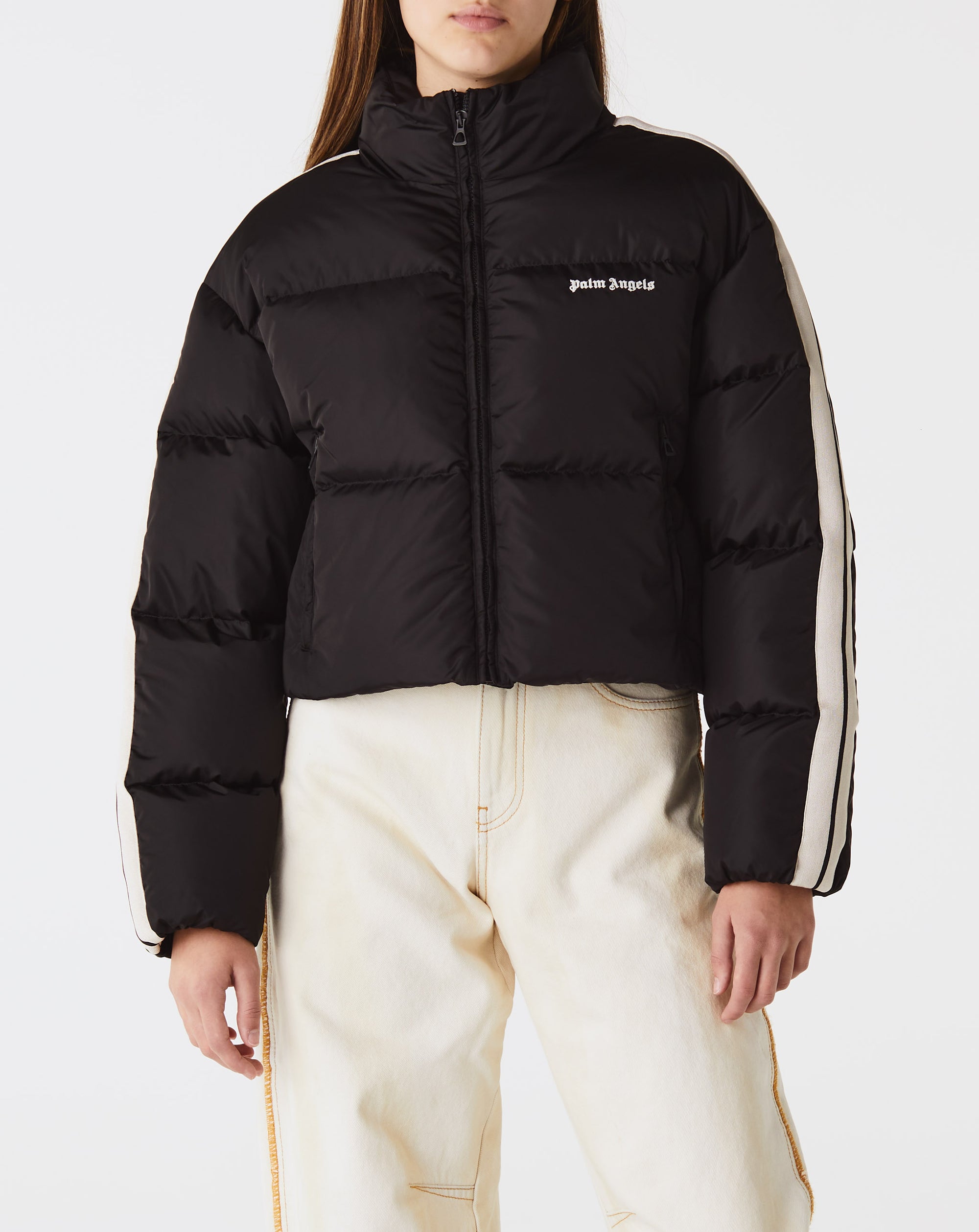 Palm Angels Women's Crop Track Down Jacket - Rule of Next Apparel