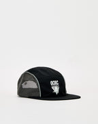 One Chance Running Club 5 Panel Hat in Black