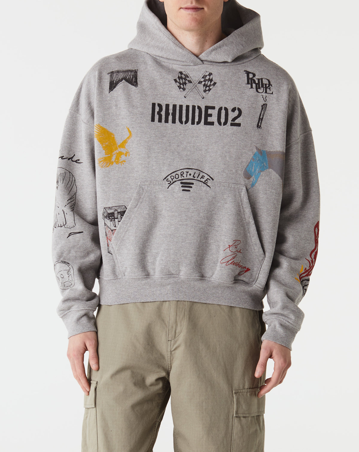 Rhude Rhude Scrible Hoodie - Rule of Next Apparel