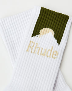 Rhude Mountain Logo Sock - Rule of Next Accessories
