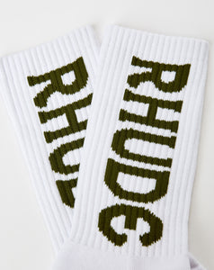 Rhude Verticle Logo Sock - Rule of Next Accessories