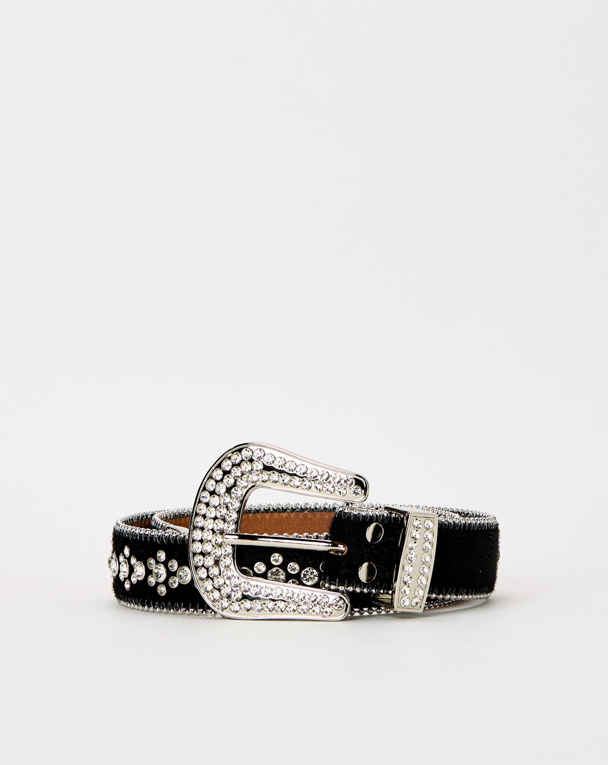 PRVT LBL Rhinestone Belt Black – Rule of Next
