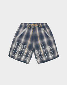 Rhude Plaid Logo Short - Rule of Next Apparel