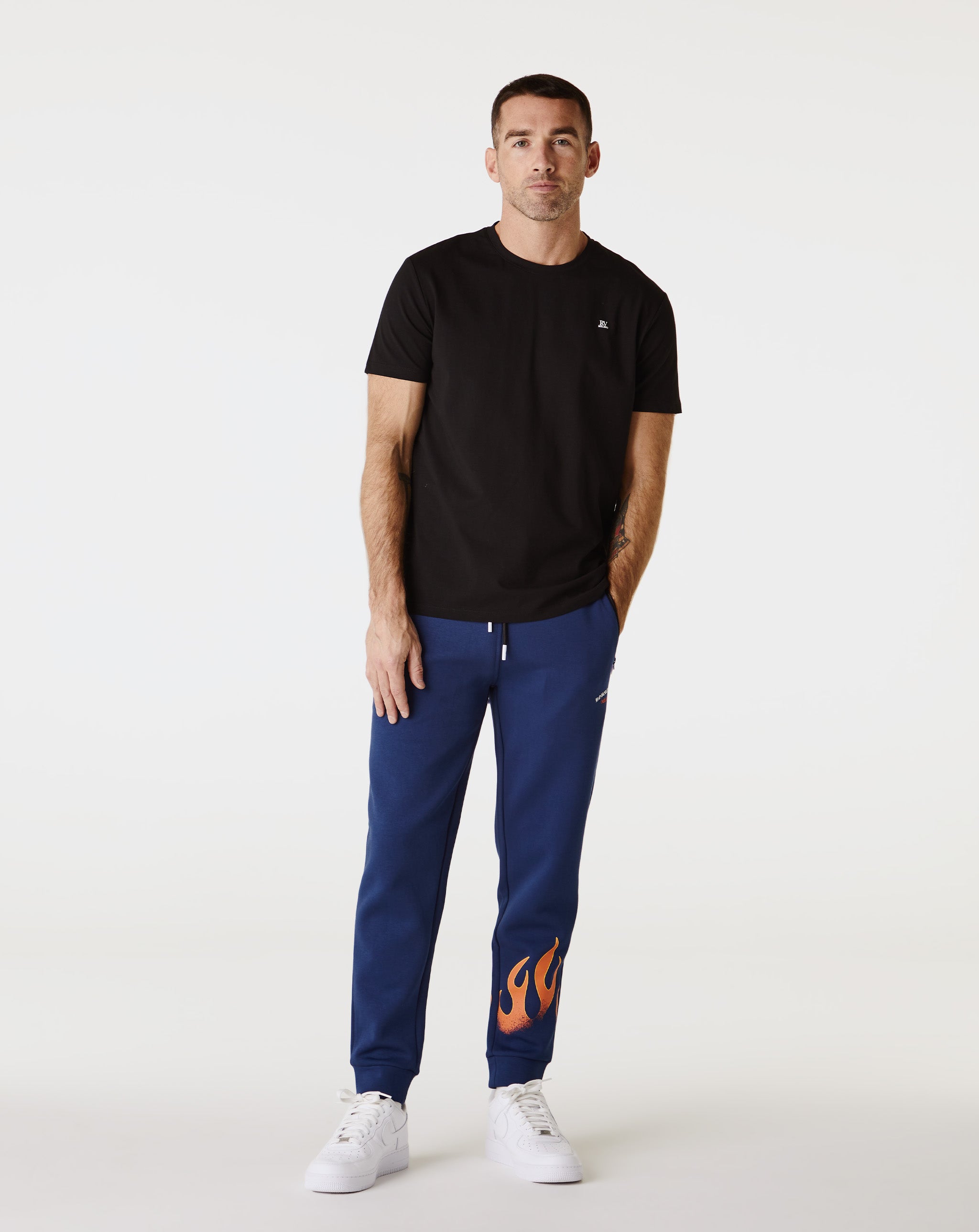 Roberto Vino Milano RV Milano Black Plain T-Shirt - Rule of Next Apparel