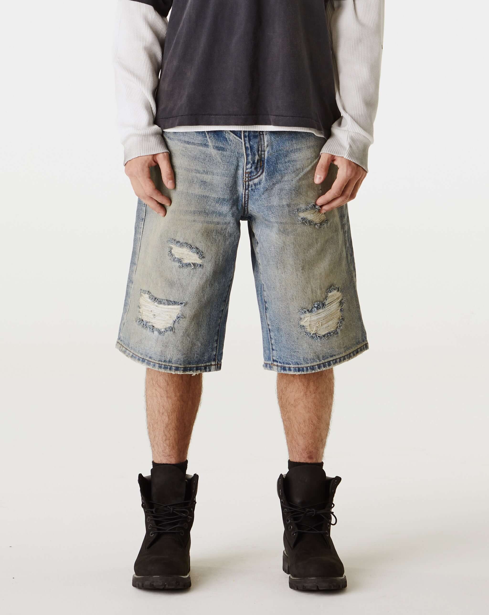 PRVT LBL PRVT LBL - Distressed Denim Short - Vintage Wash