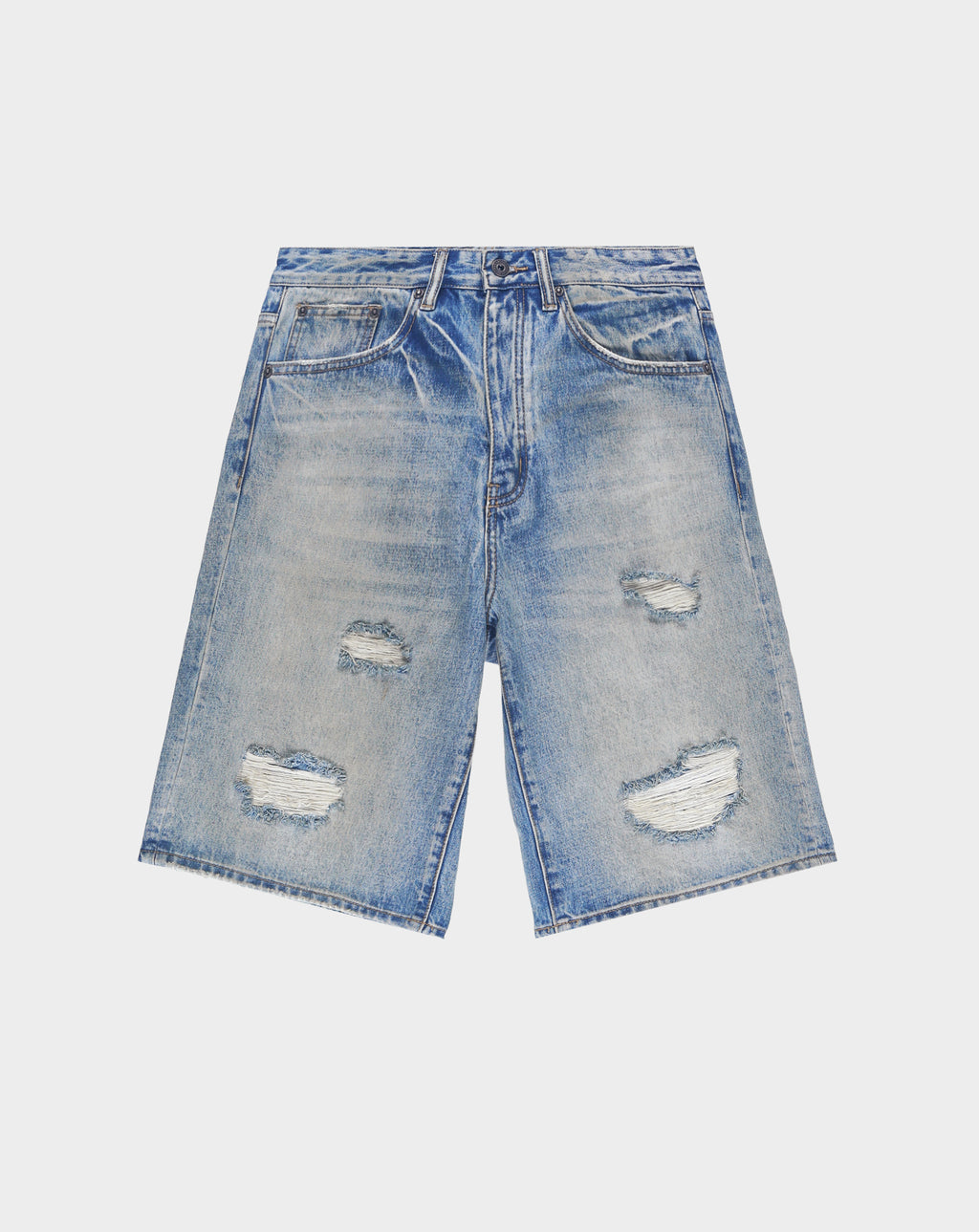 PRVT LBL Distressed Denim Short - Rule of Next Apparel