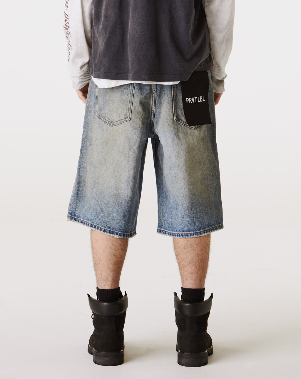 PRVT LBL Distressed Denim Short - Rule of Next Apparel