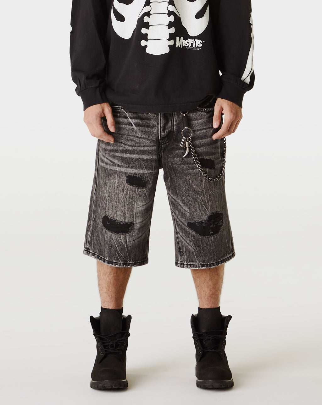 PRVT LBL Distressed Denim Short - Rule of Next Apparel