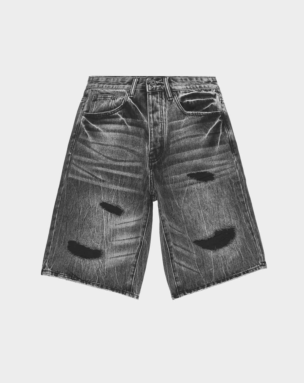 PRVT LBL Distressed Denim Short - Rule of Next Apparel