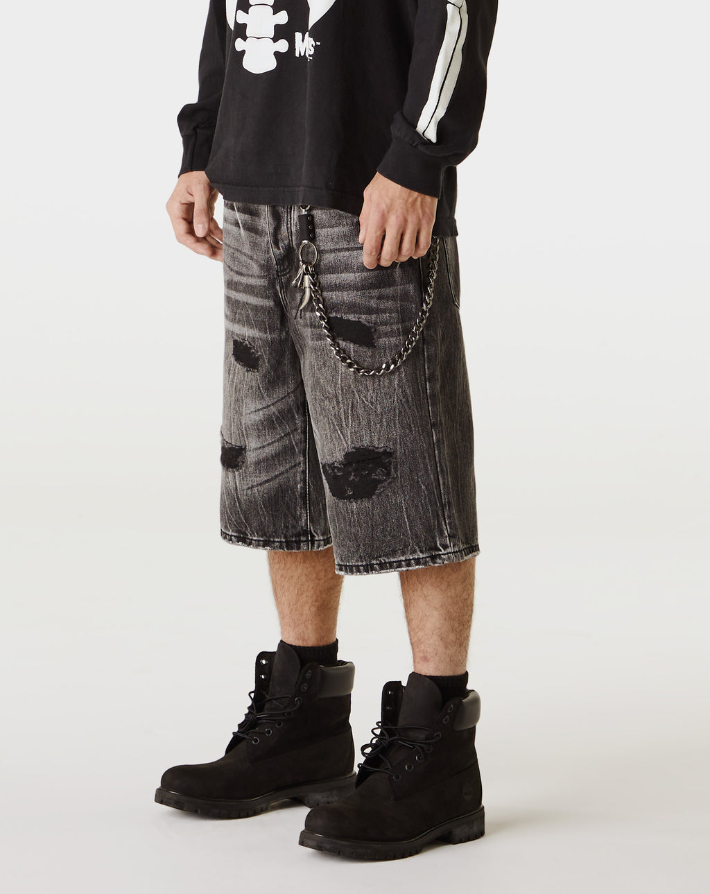 PRVT LBL Distressed Denim Short - Rule of Next Apparel