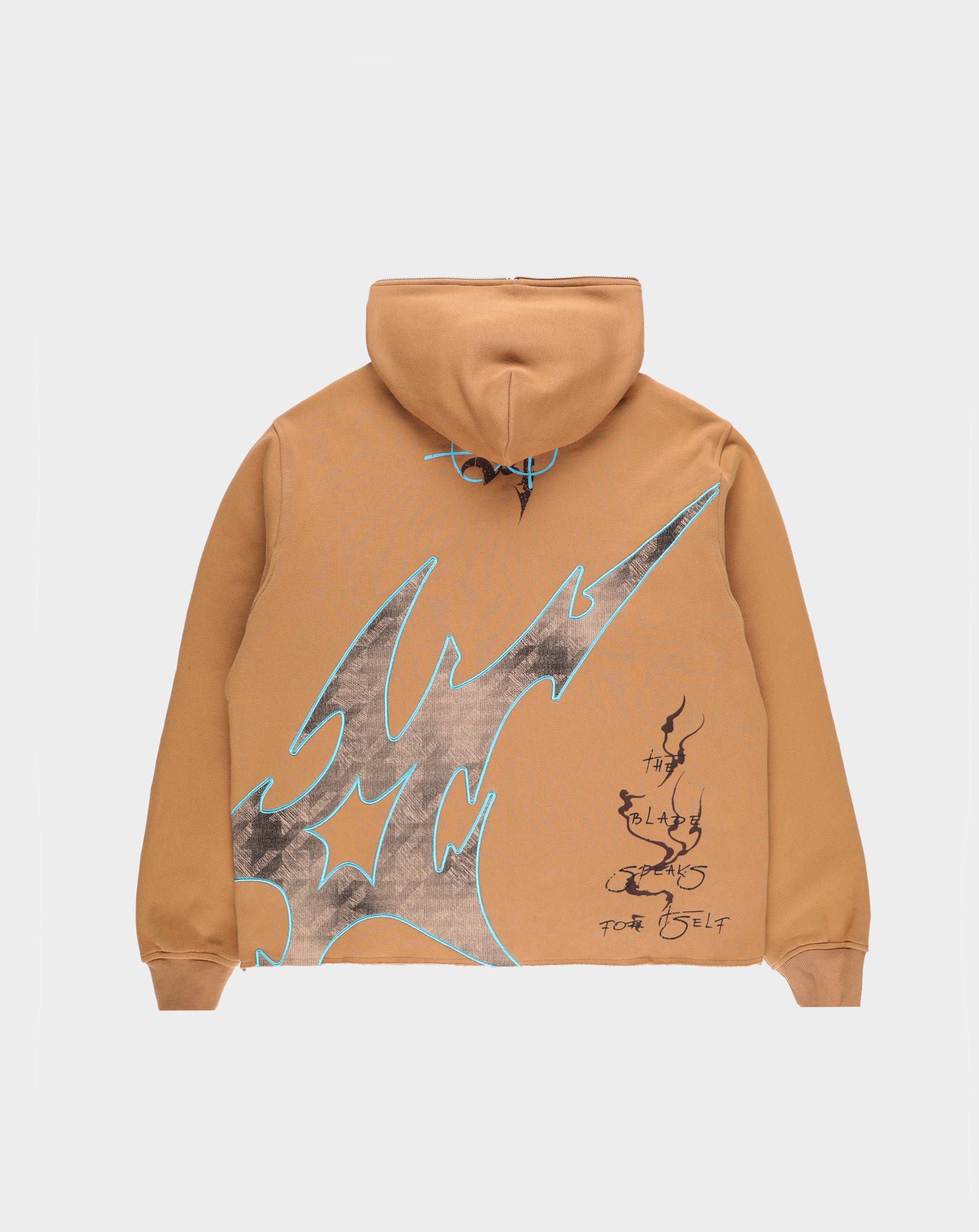 Sugarhill - Katana Raw Hem Zip Hoodie - Cedar – Rule of Next