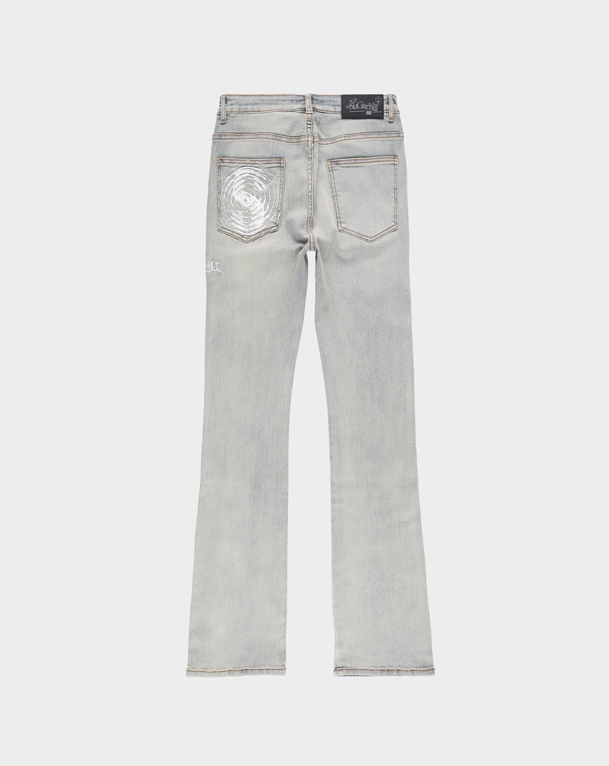 Sugarhill Burn Pit Rhinestone Stacked Jeans - Rule of Next Apparel