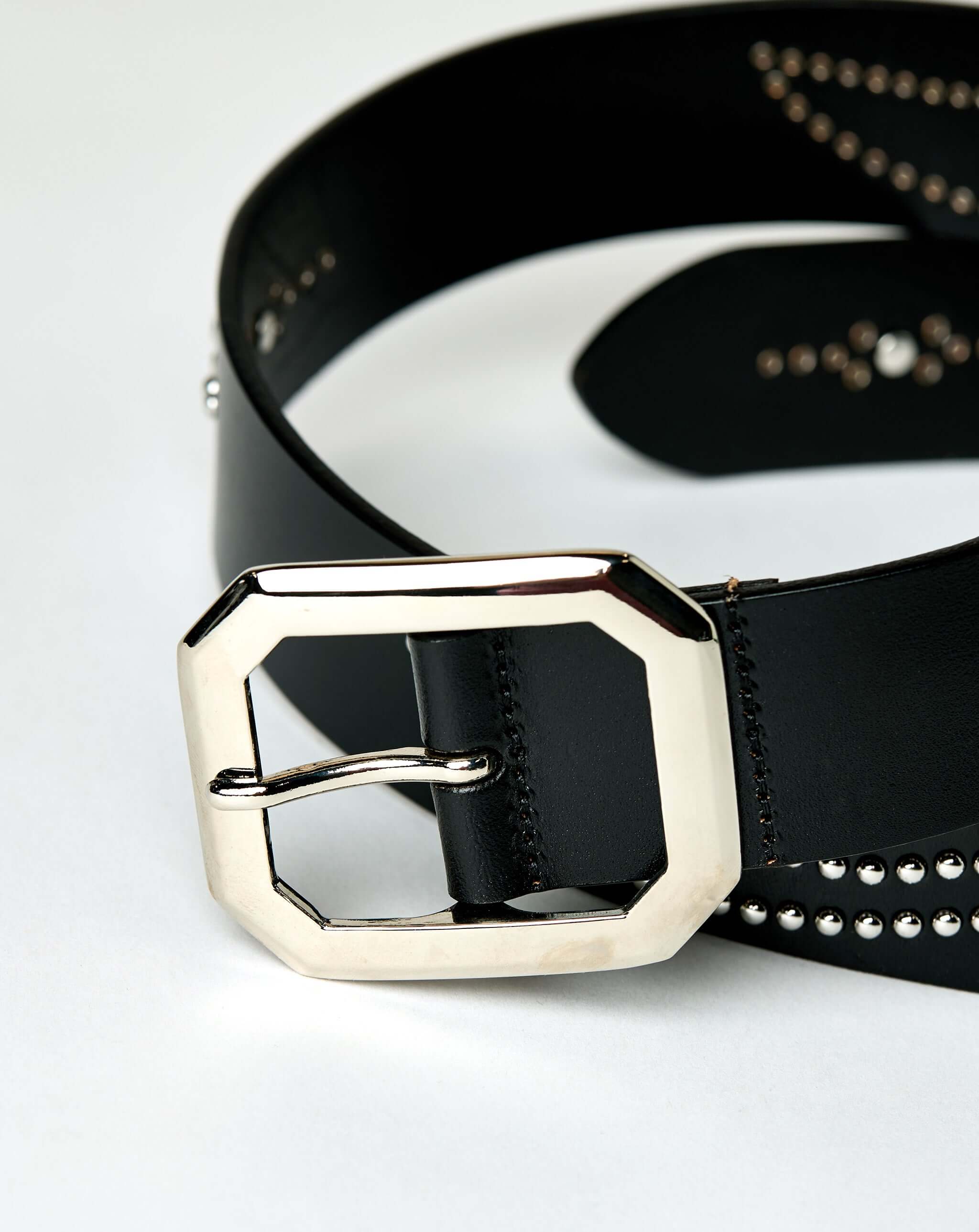 PRVT LBL - Silver Studs Belt - Silver – Rule of Next