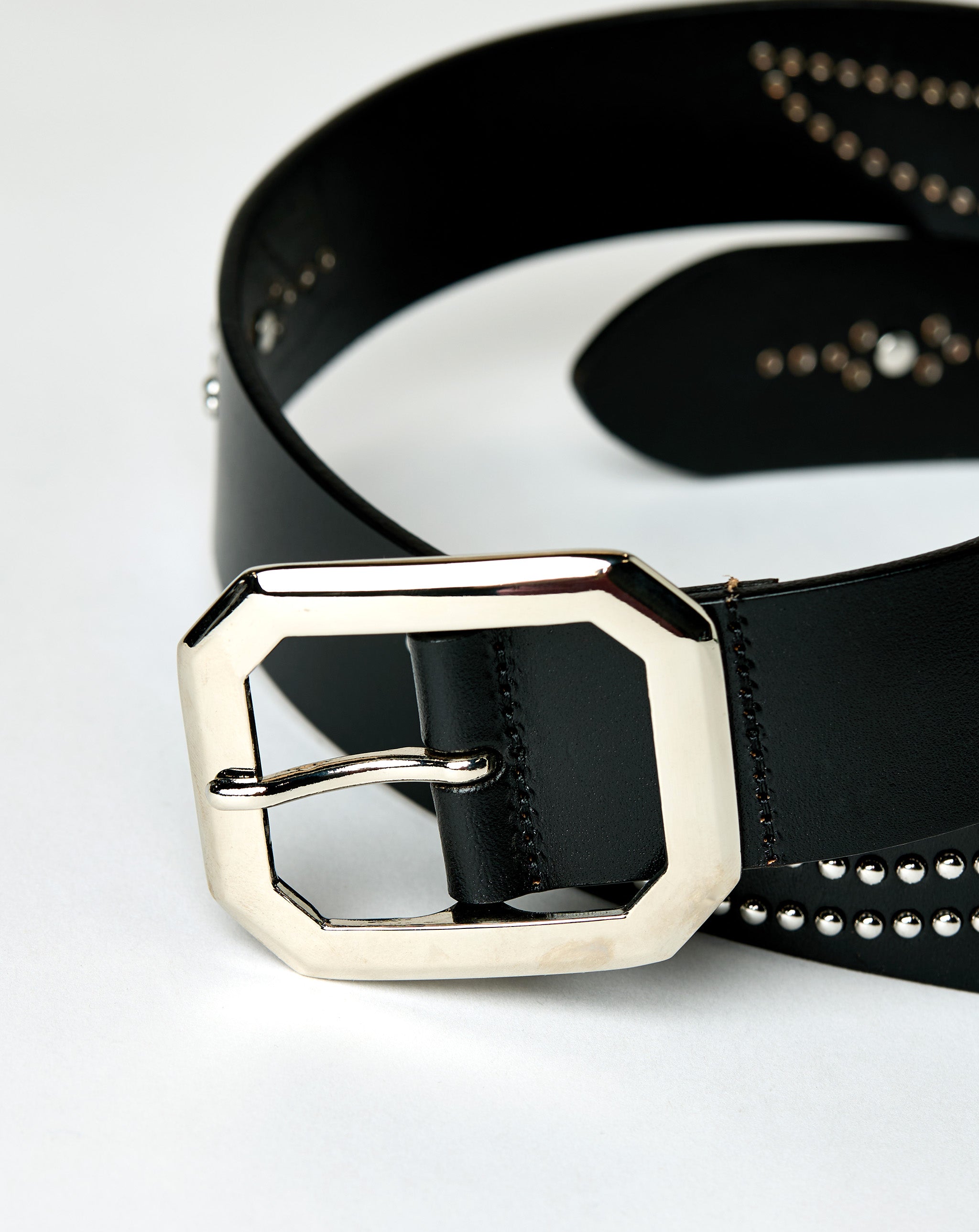 PRVT LBL Silver Studs Belt - Rule of Next Accessories