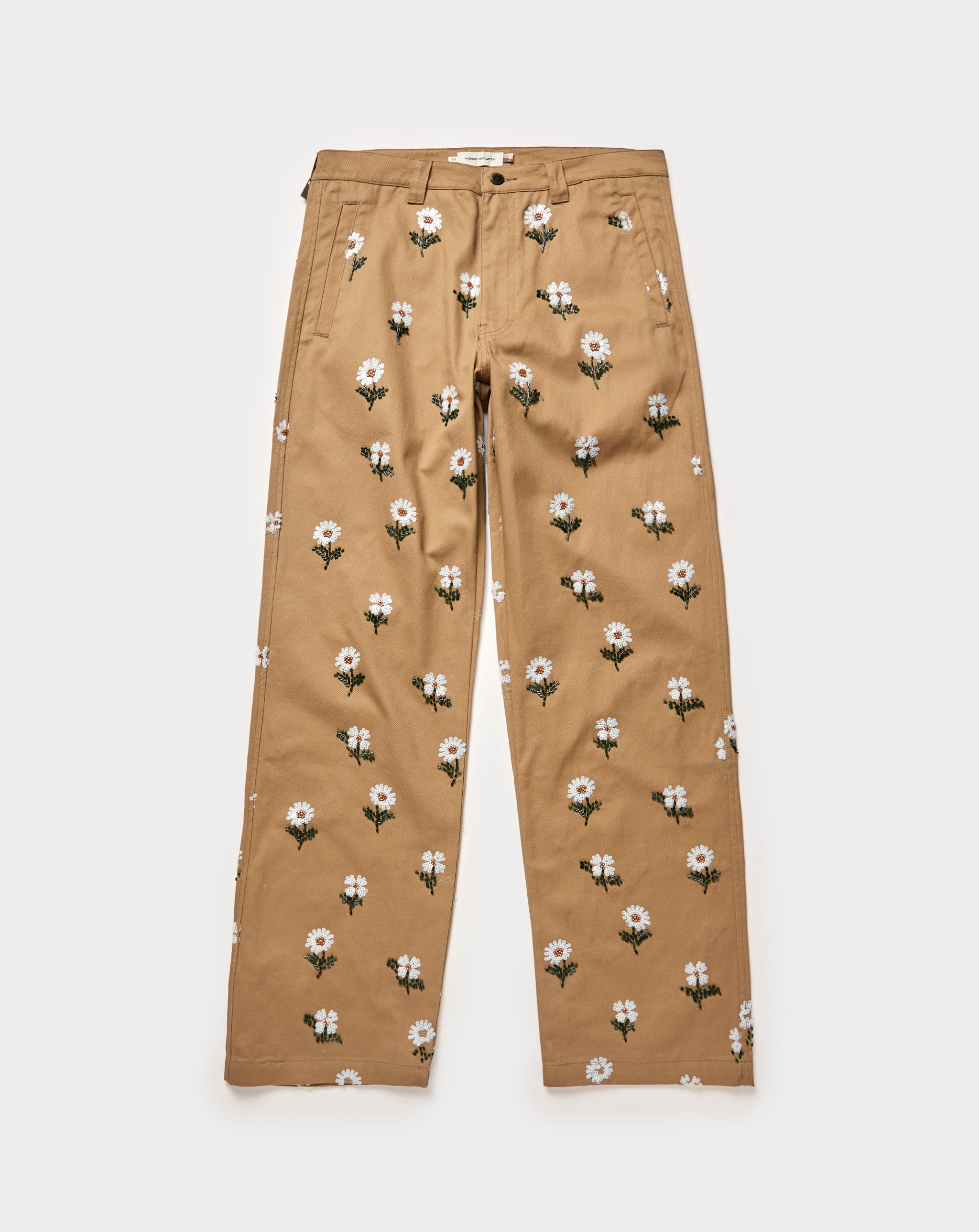 Flowers Beaded Pants