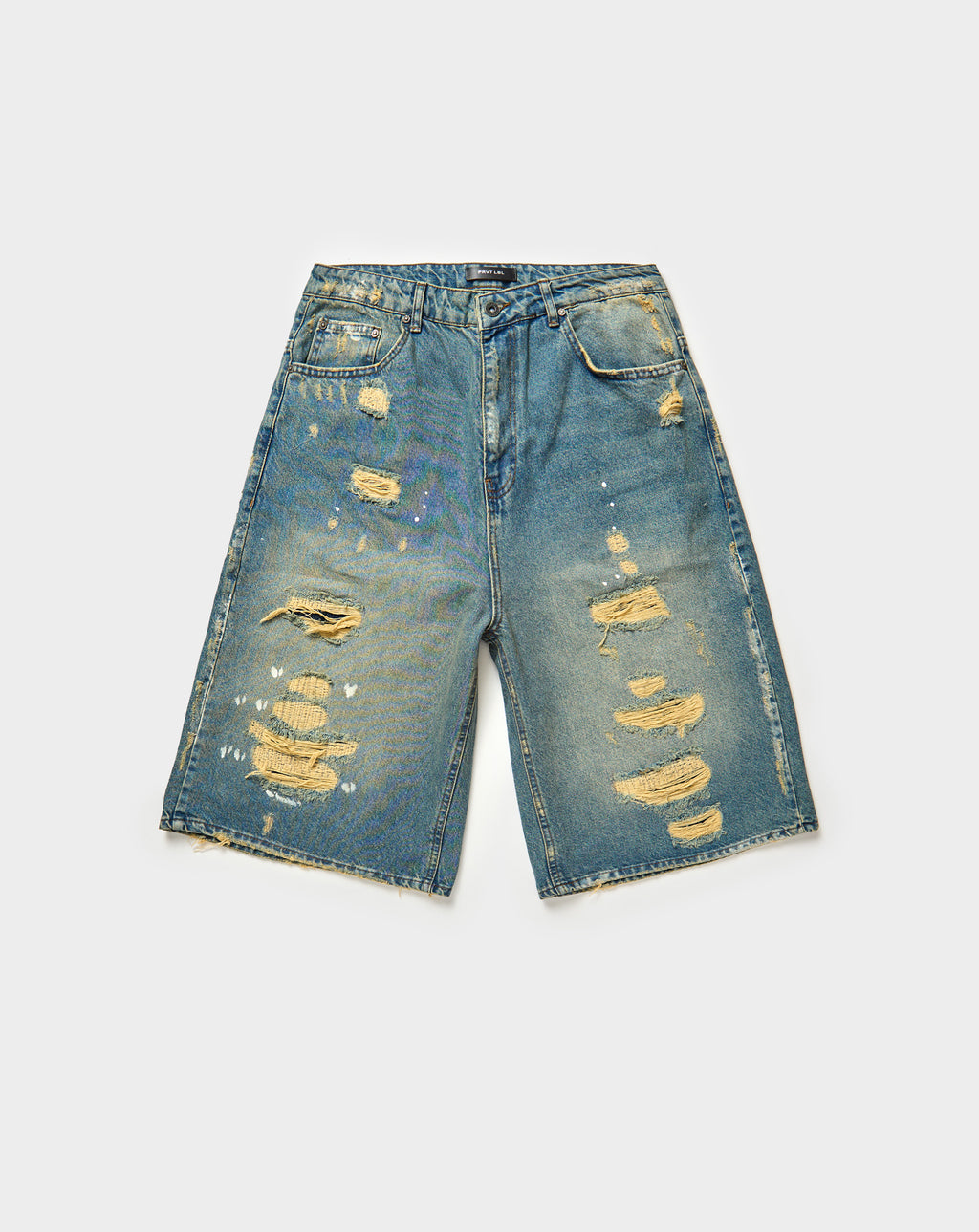 Sunfade Denim Jort