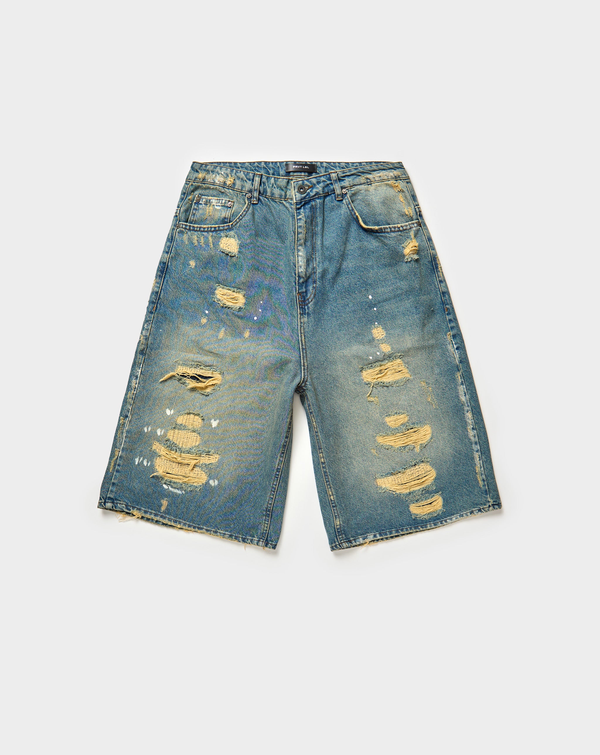 Sunfade Denim Jort