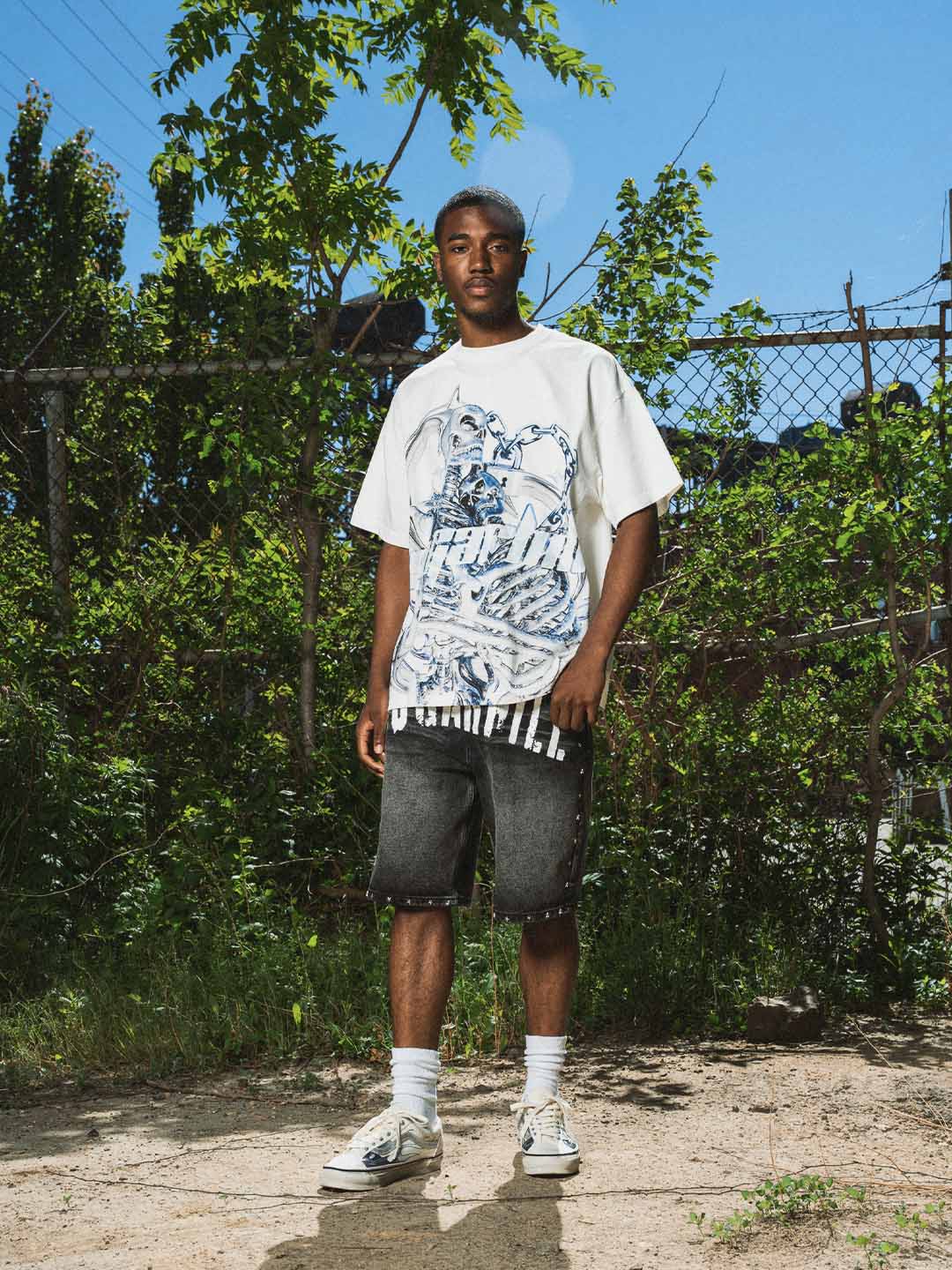 Sugarhill “Dallas” Jorts. Underground Apparel. Rule of Next Streetwear.