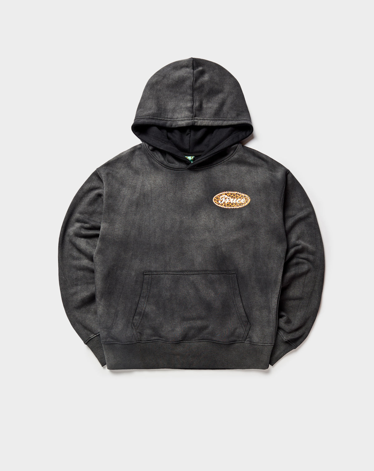 TRUCE Repair Leopard Hoodie in Black