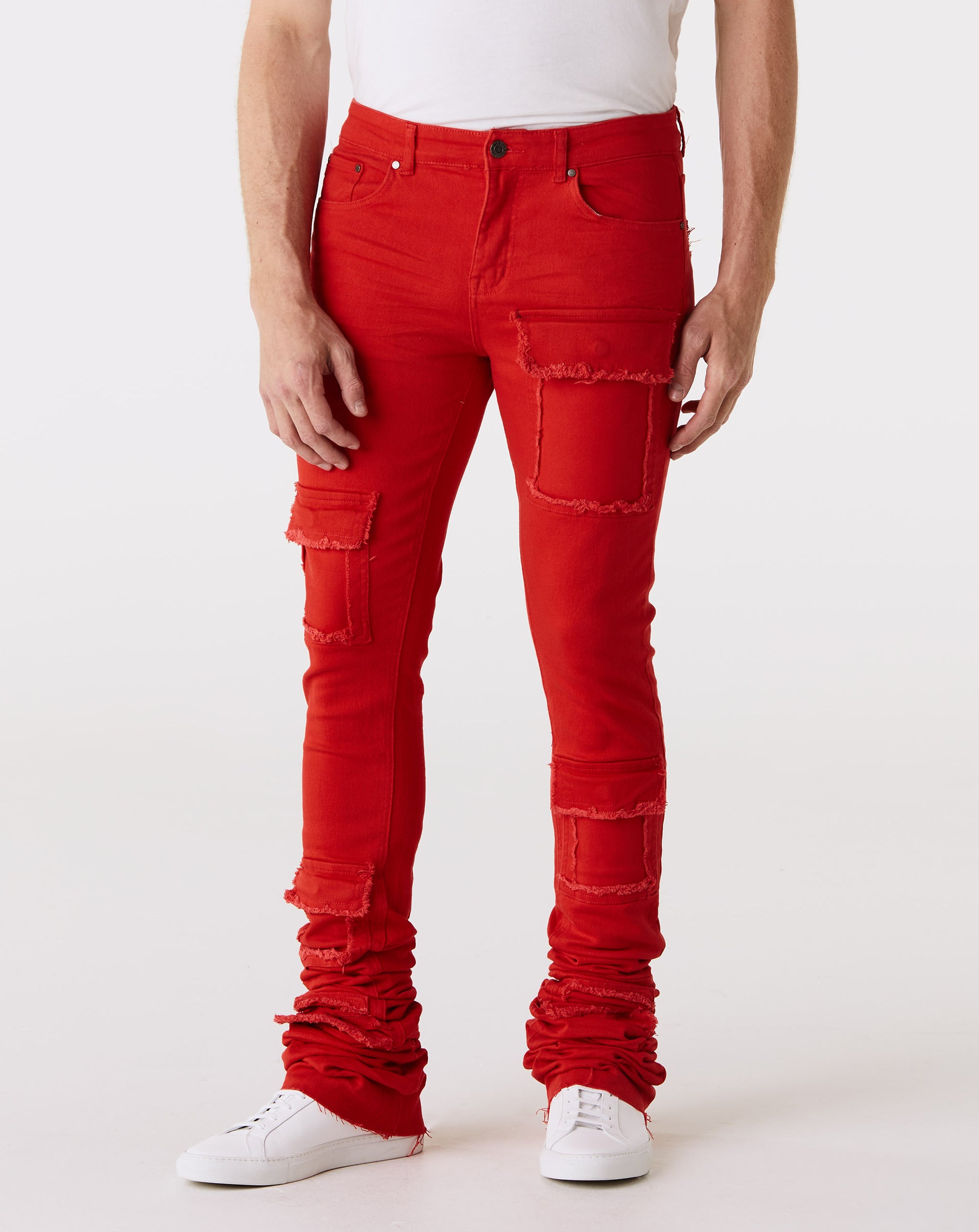 red skinny jeans mens