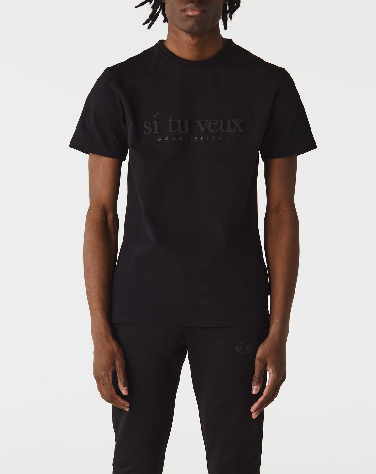 Si Tu Veux Denim Veux T-Shirt - Rule of Next Apparel
