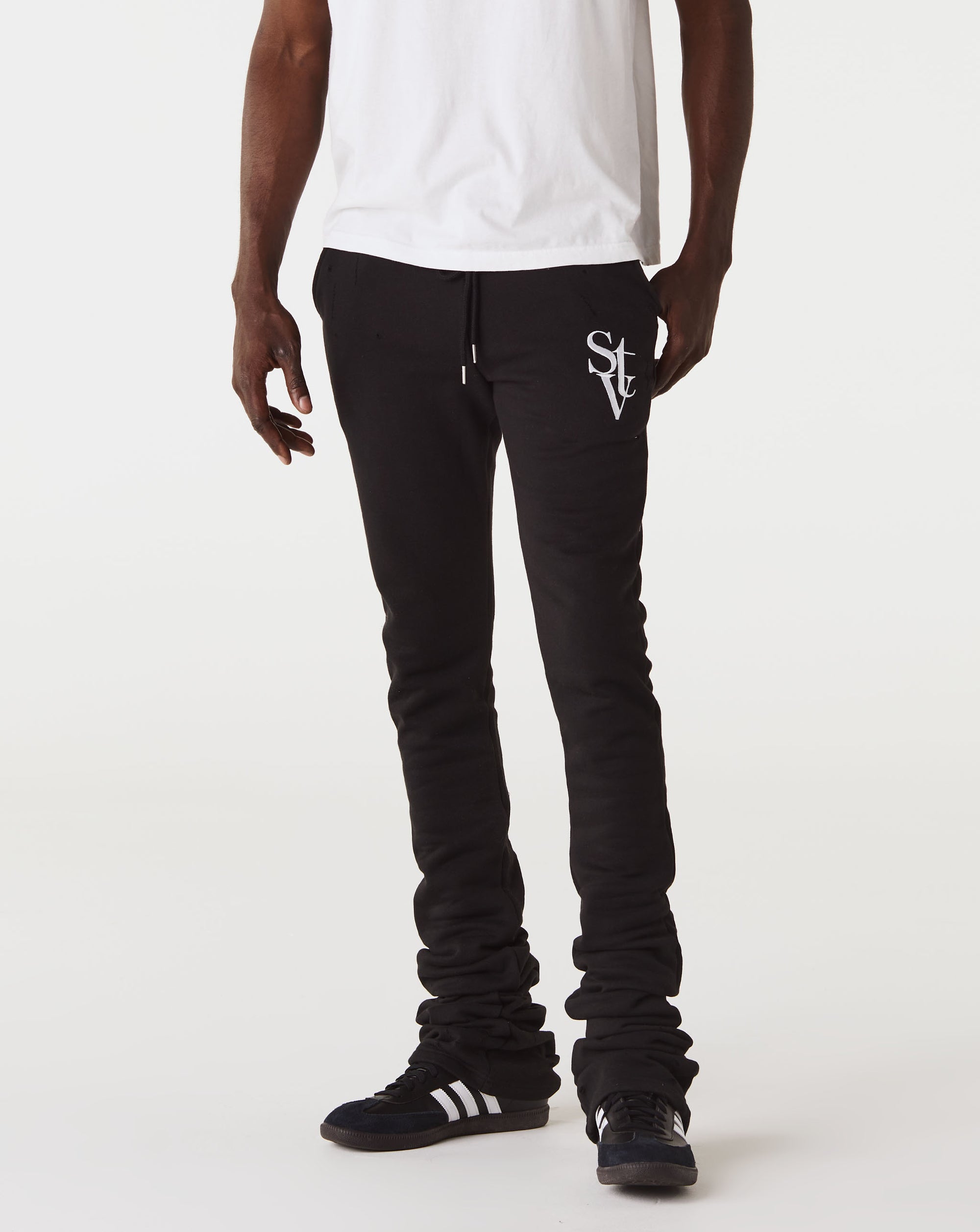 Si Tu Veux Denim Logo Stacked Jogger - Rule of Next Apparel