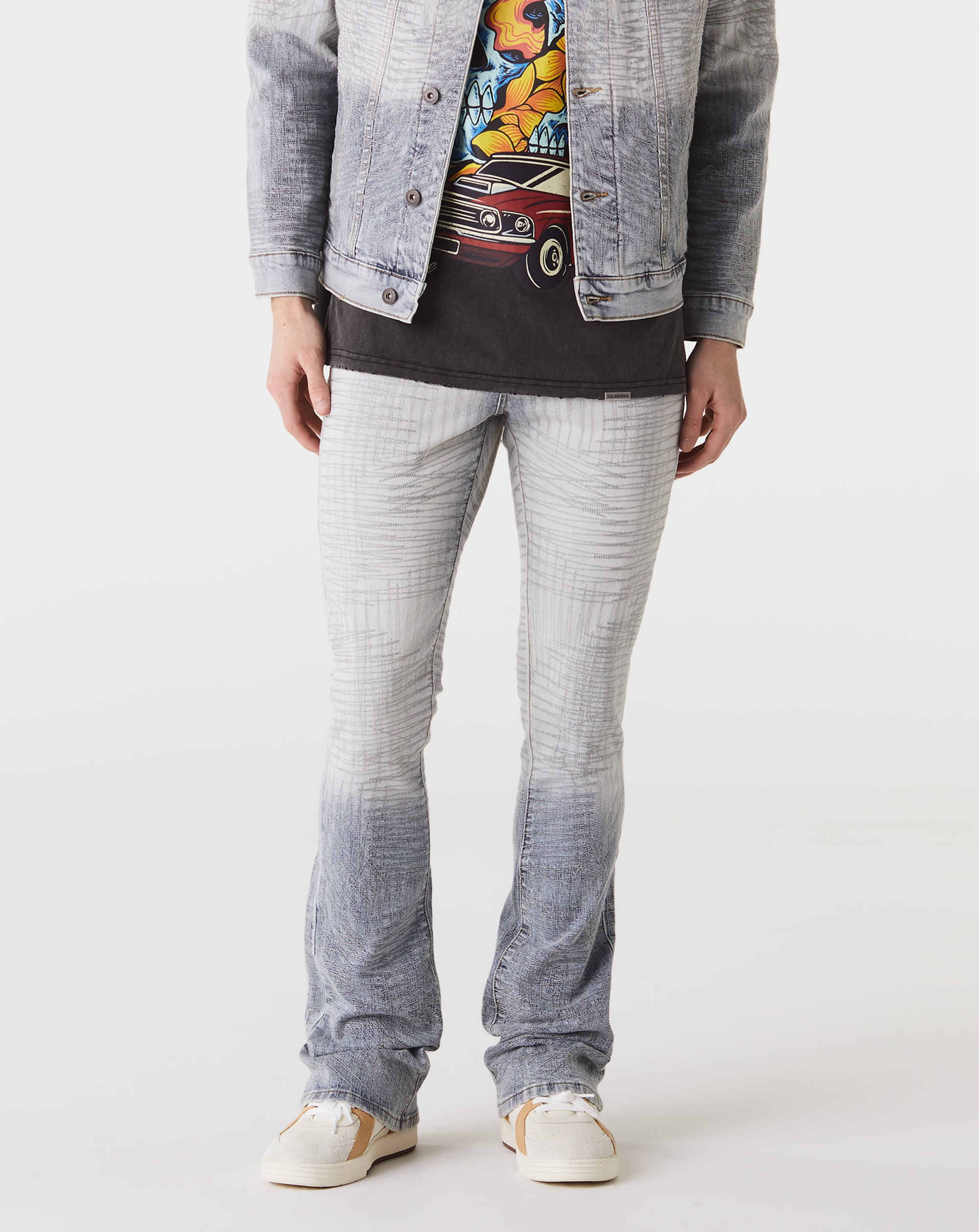 VALABASAS Mr. Emboridery Stacked Denim - Rule of Next Apparel