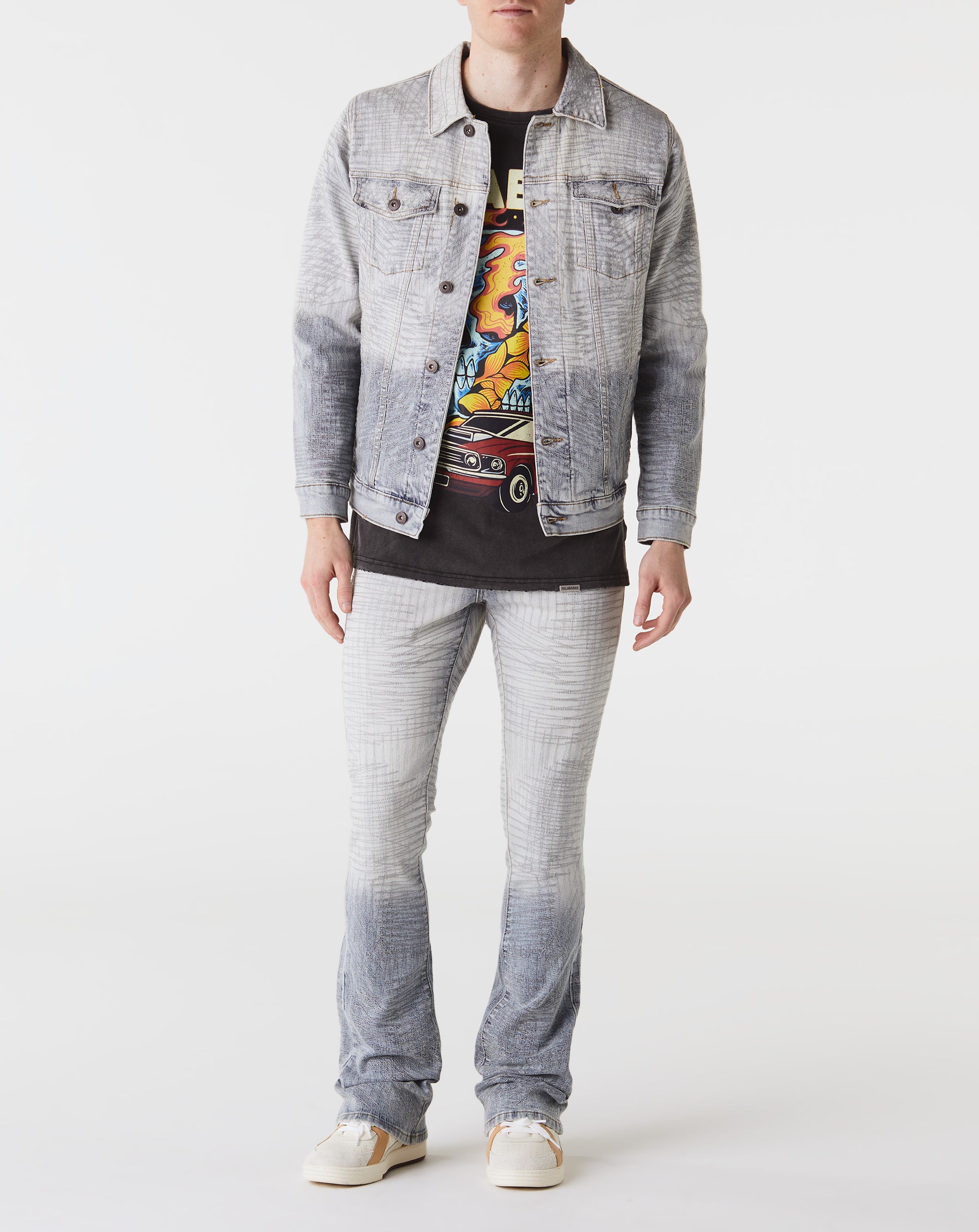 VALABASAS Mr. Emboridery Stacked Denim - Rule of Next Apparel