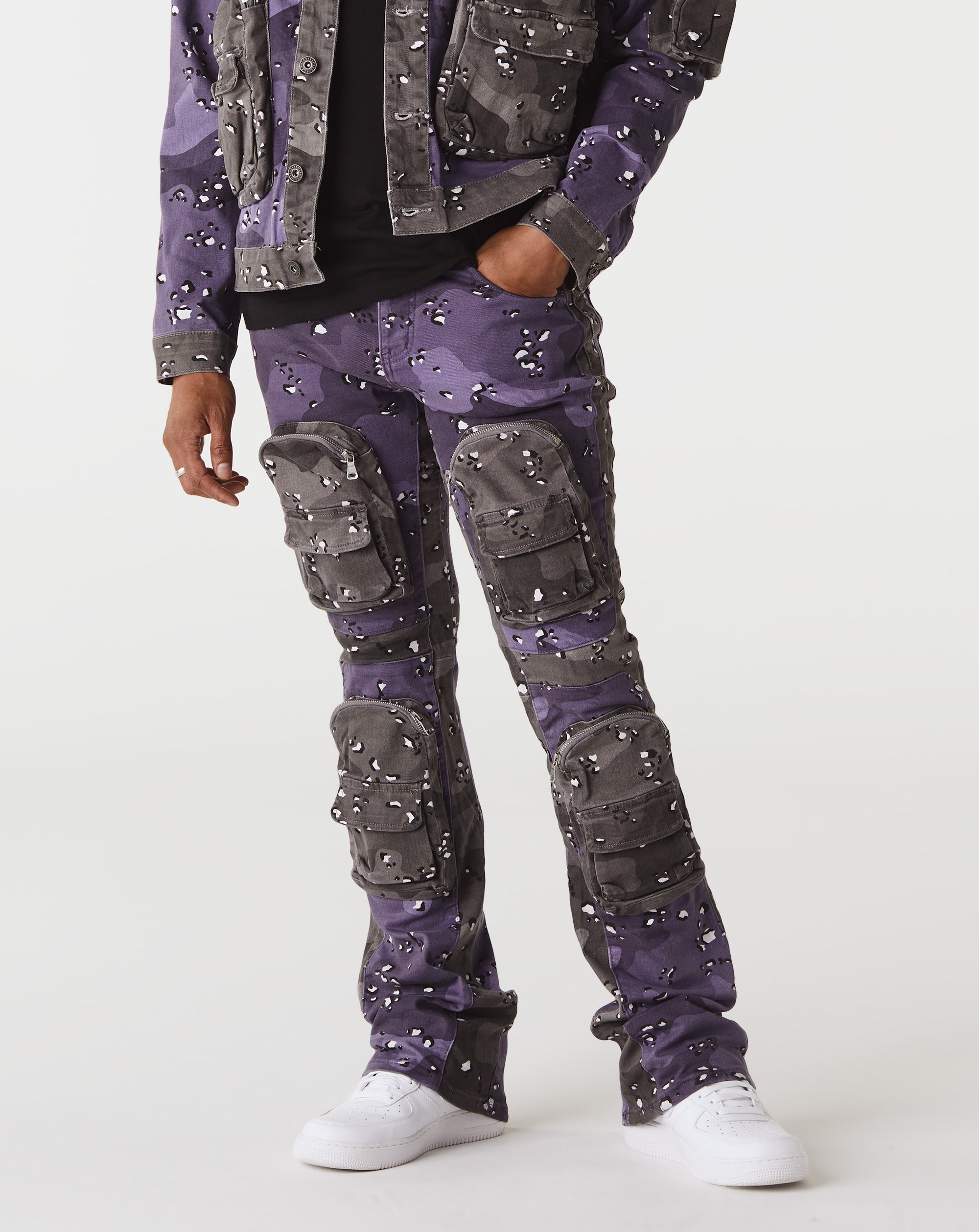 VALABASAS Dual Soldier Stacked Denim - Rule of Next Apparel