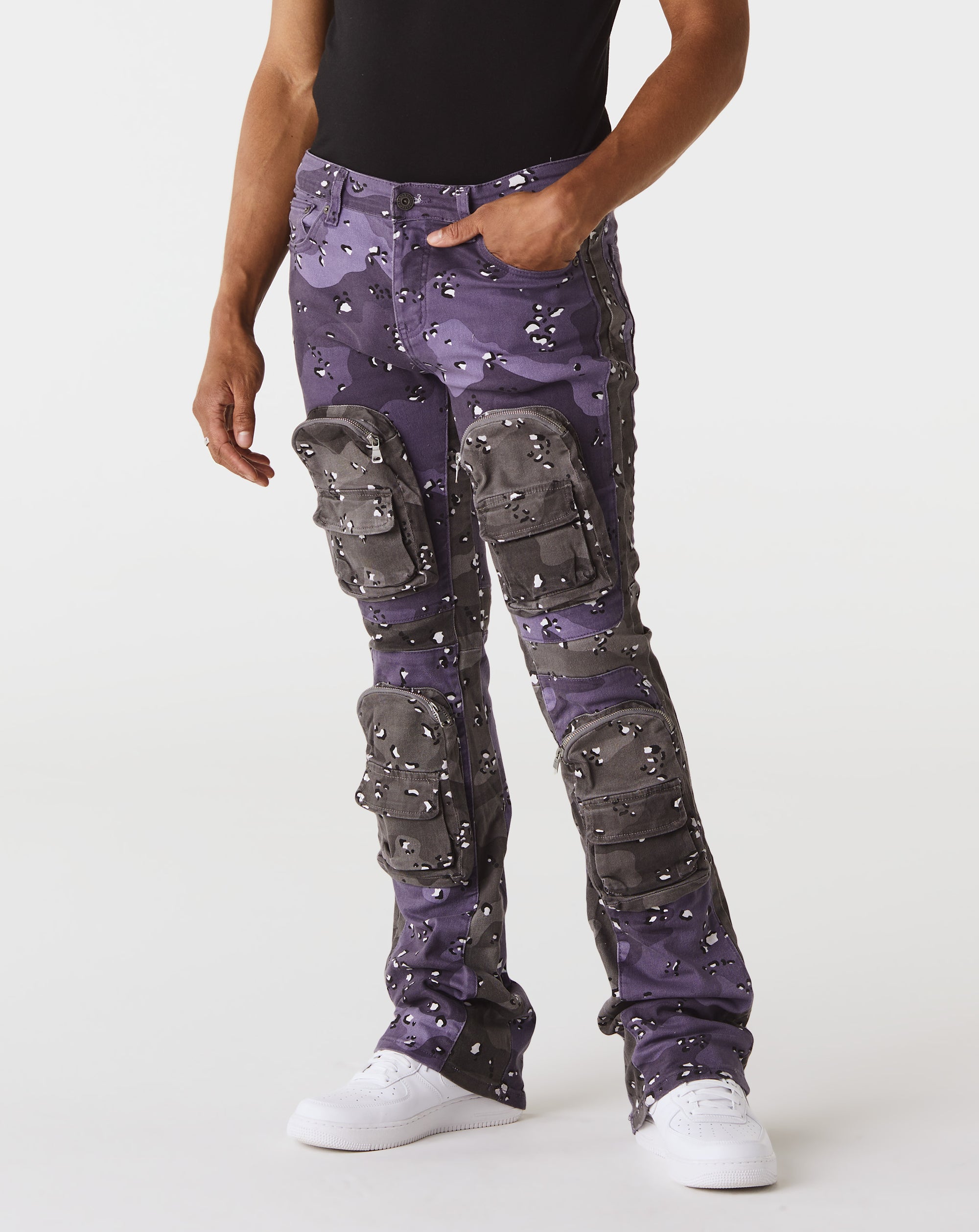 VALABASAS Dual Soldier Stacked Denim - Rule of Next Apparel