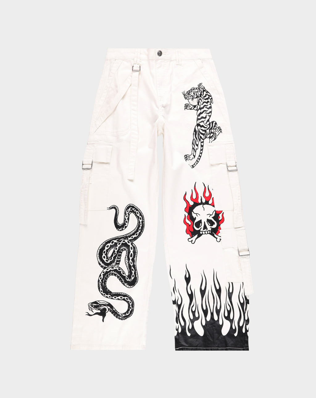 Ed Hardy Fire Skull Baggy Twill Cargo - Rule of Next Apparel